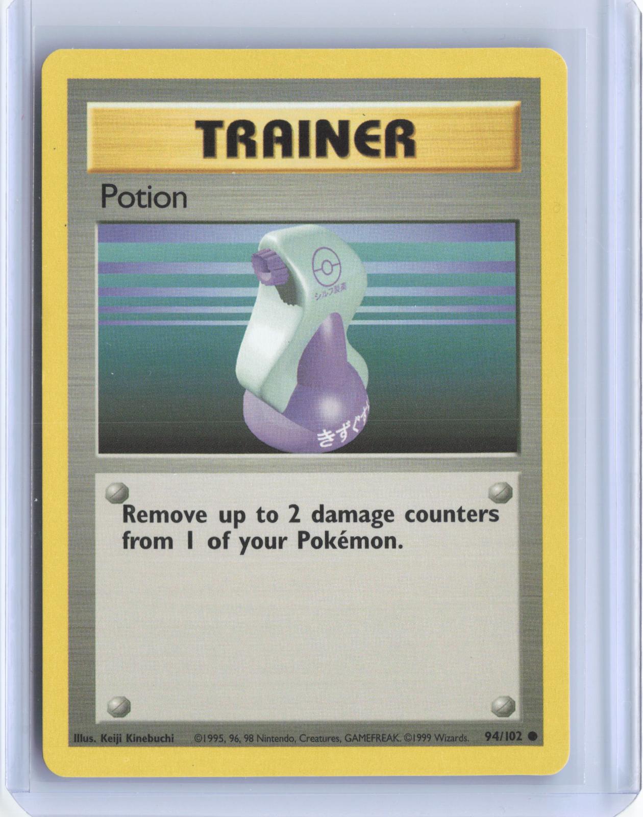Potion 94/102 Common Base Set Unlimited Pokemon TCG Card