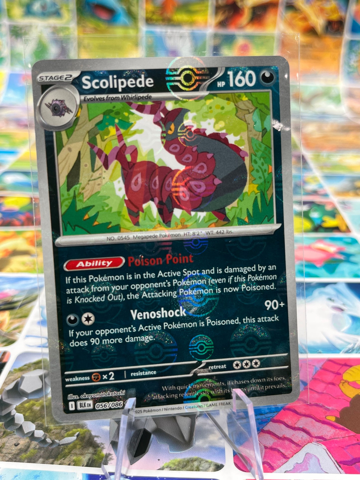 Scolipede (Poke Ball Pattern) 056/086 - SV: Black Bolt (BLK) Pokémon Card TCG