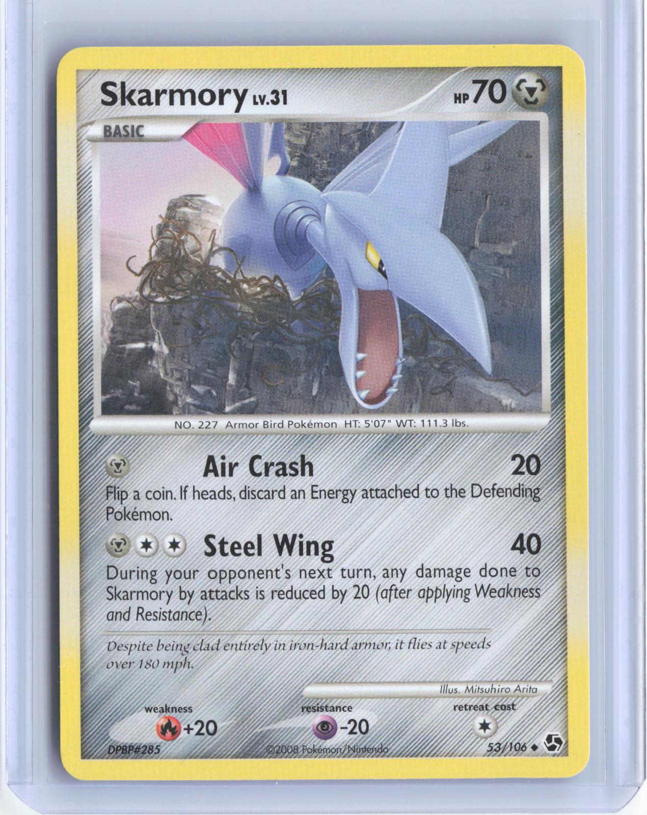 Skarmory 53/106 Uncommon Great Encounters Pokemon TCG Card