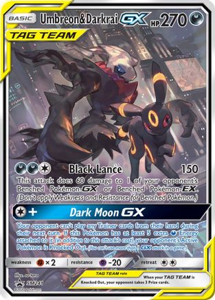 Umbreon & Darkrai GX - SM241 Holo Promo Sun & Moon Promo Pokemon TCG Card