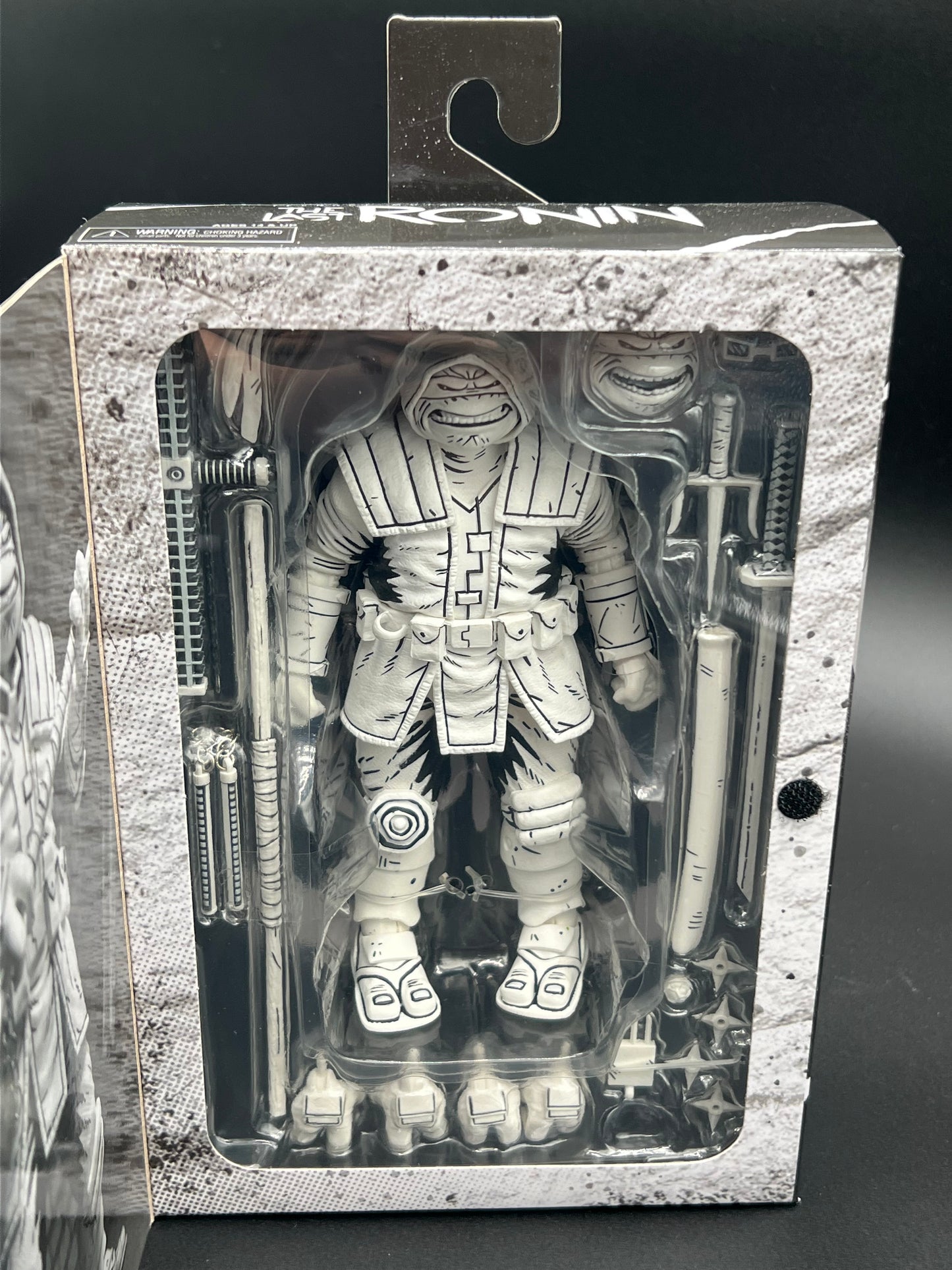 NECA Teenage Mutant Ninja Turtles The Last Ronin 7 in Figure - Black & White New TMNT