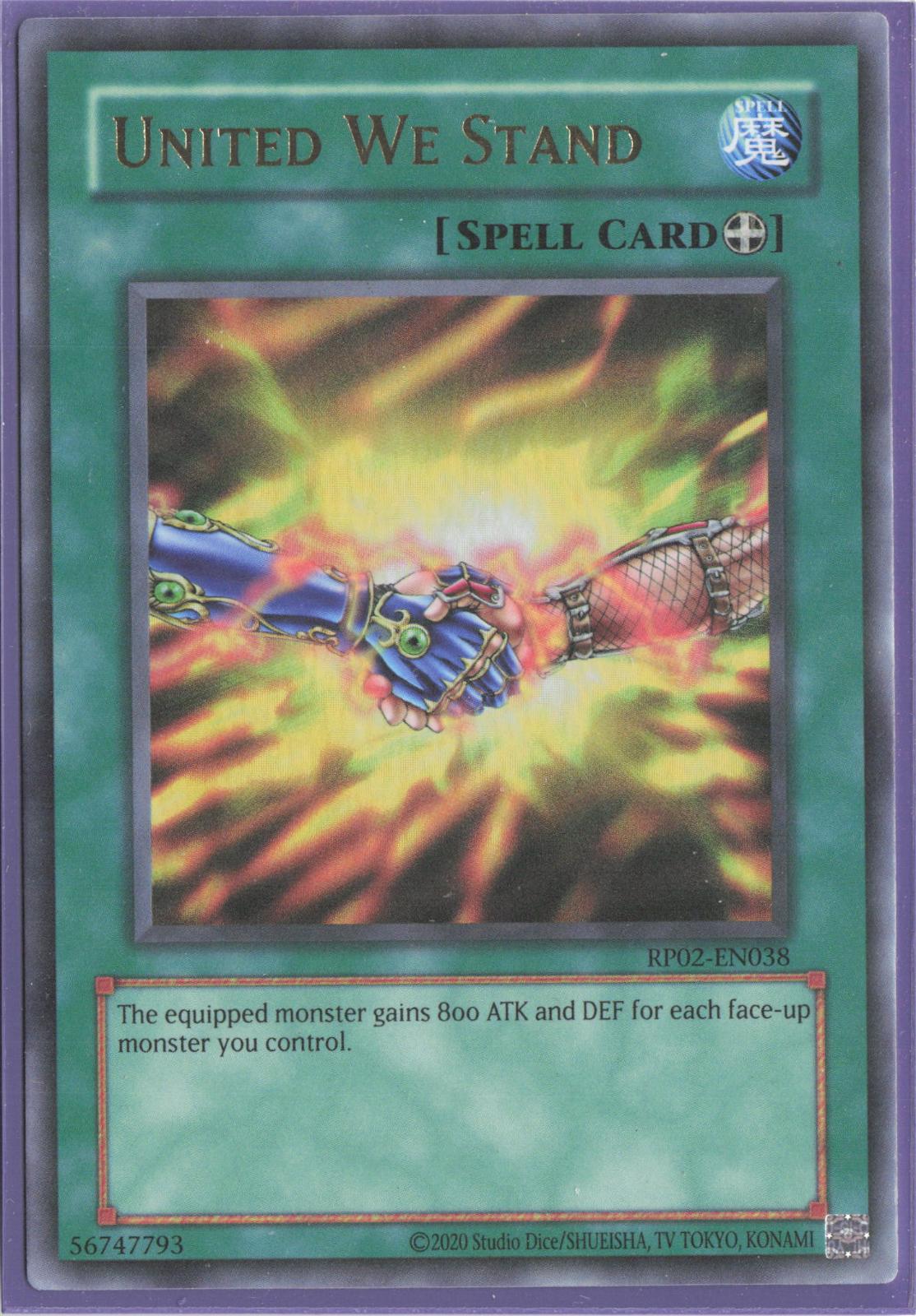 United We Stand RP02-EN038 Ultra Rare Retro Pack 2 Yu-Gi-Oh Unlimited