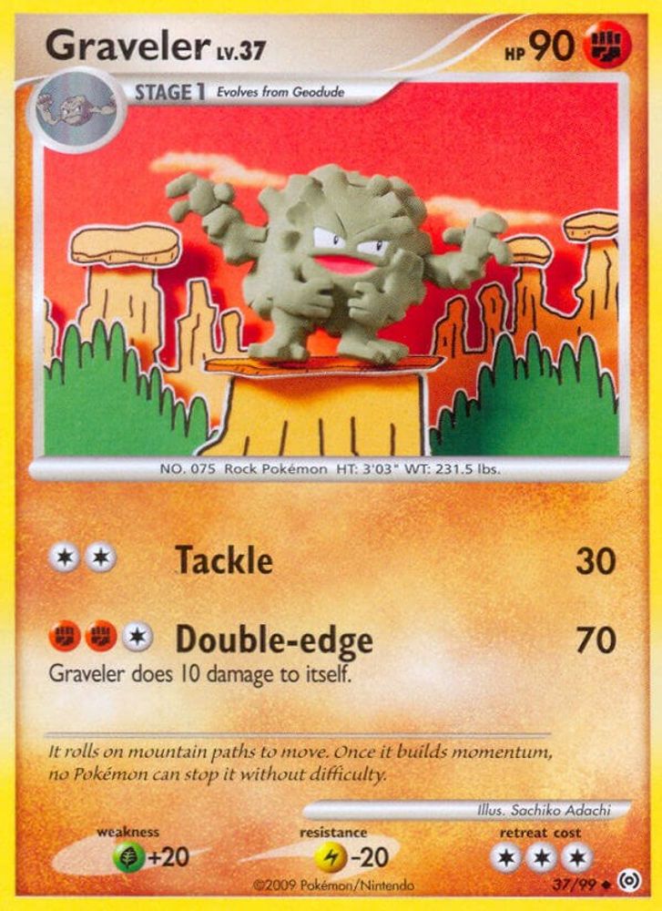 Graveler 37/99 Uncommon Arceus Pokemon Reverse Holo