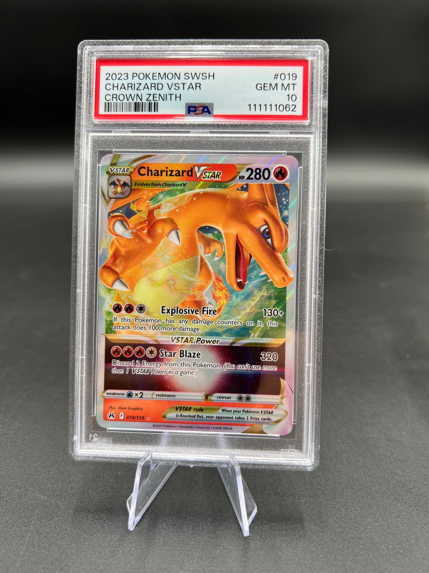 PSA 10 Charizard VSTAR - Crown Zenith (CRZ) 019/159 GEM MINT Pokémon