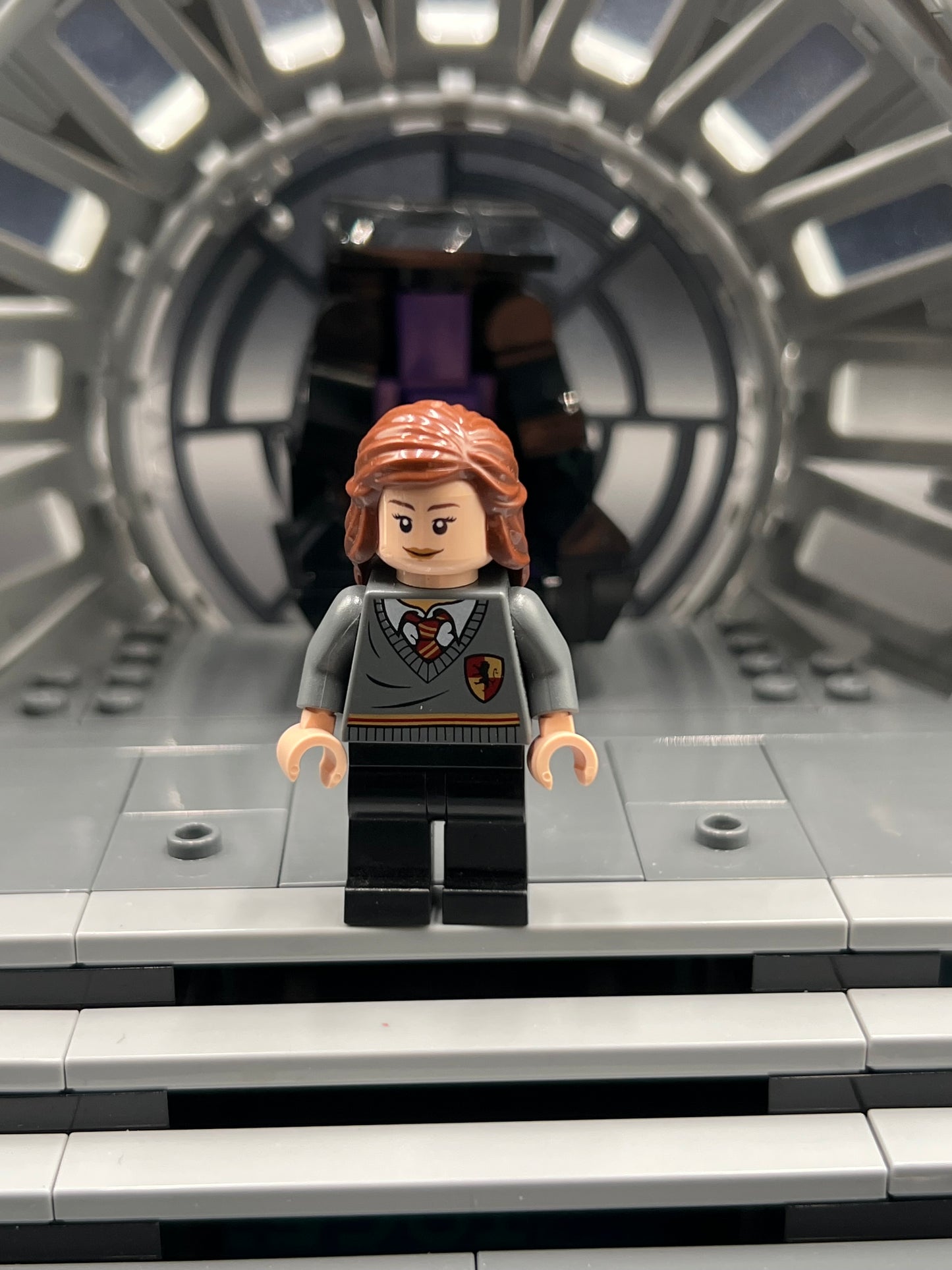 LEGO Harry Potter Hermione Granger - Gryffindor Stripe and Shield Torso, Black Legs Item No: hp095 Set 4738