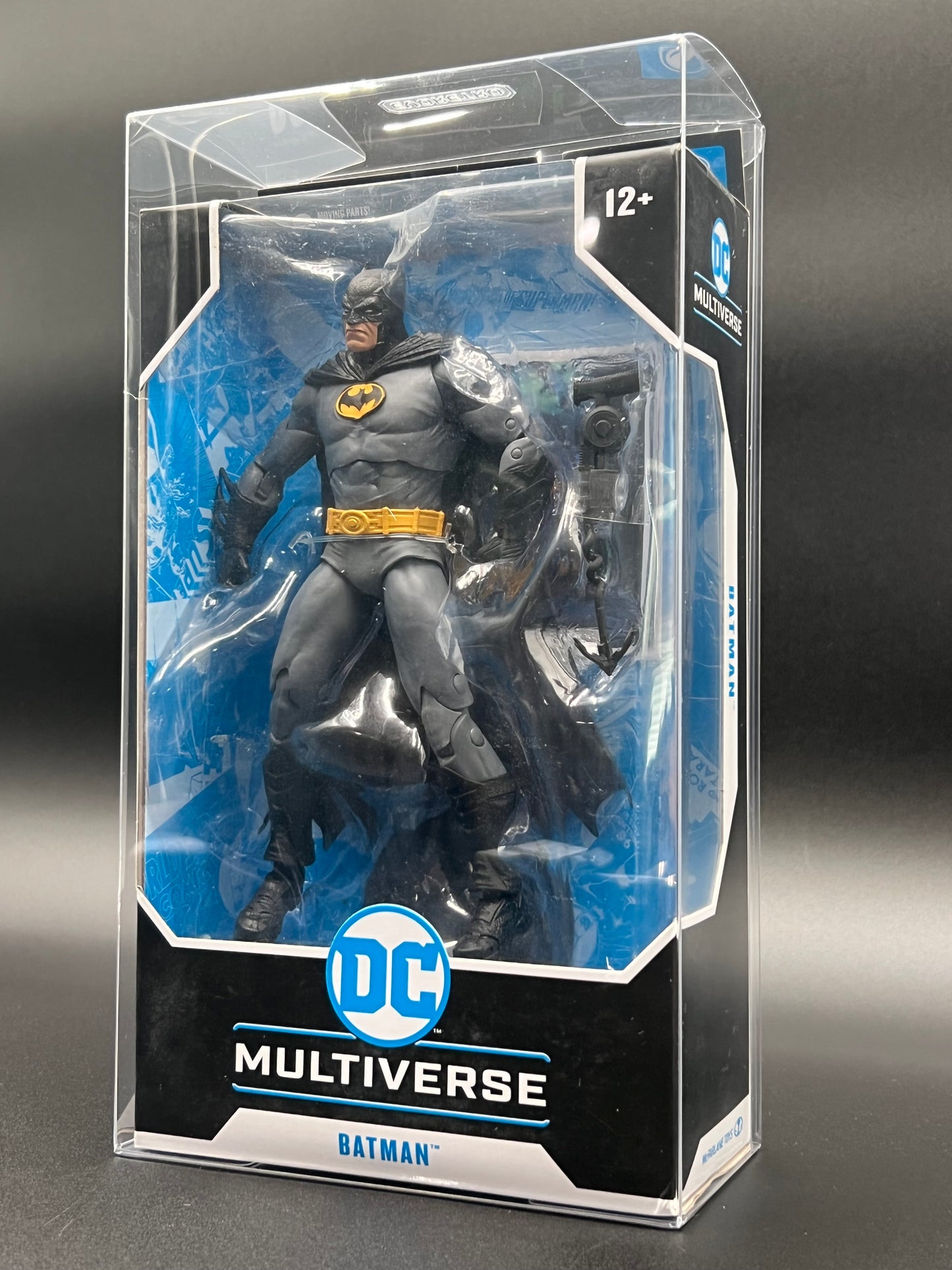 Action Figure Display Case Protector for McFarlane Dc Multiverse 7 in Figures, Warhammer 40k - 10 Pack - Thick 0.40mm Acid-Free PET Plastic, Sturdy, Ultra-Clear