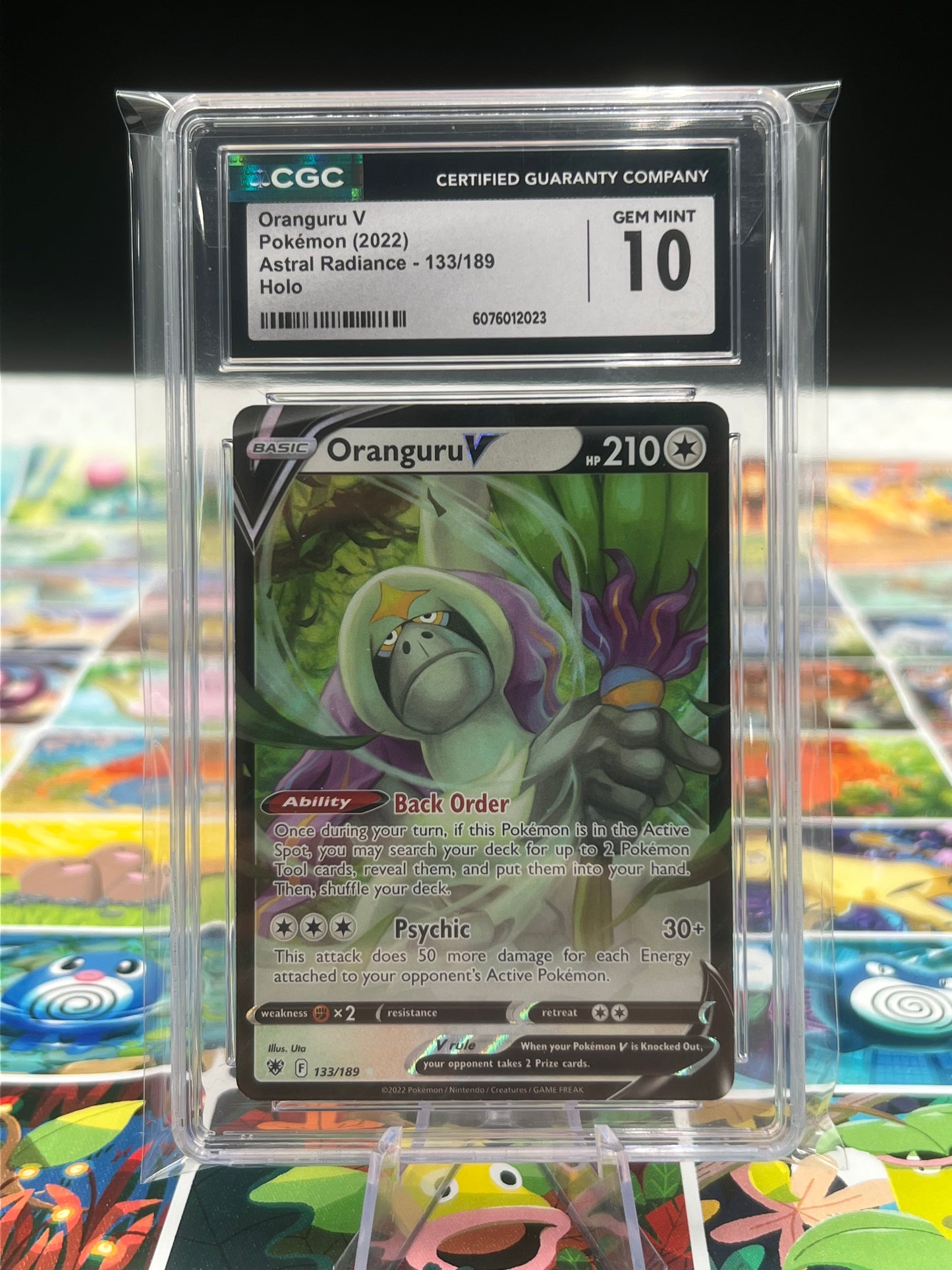 CGC 10 Oranguru V 133/189 - SWSH10: Astral Radiance (SWSH10) Graded Pokémon TCG
