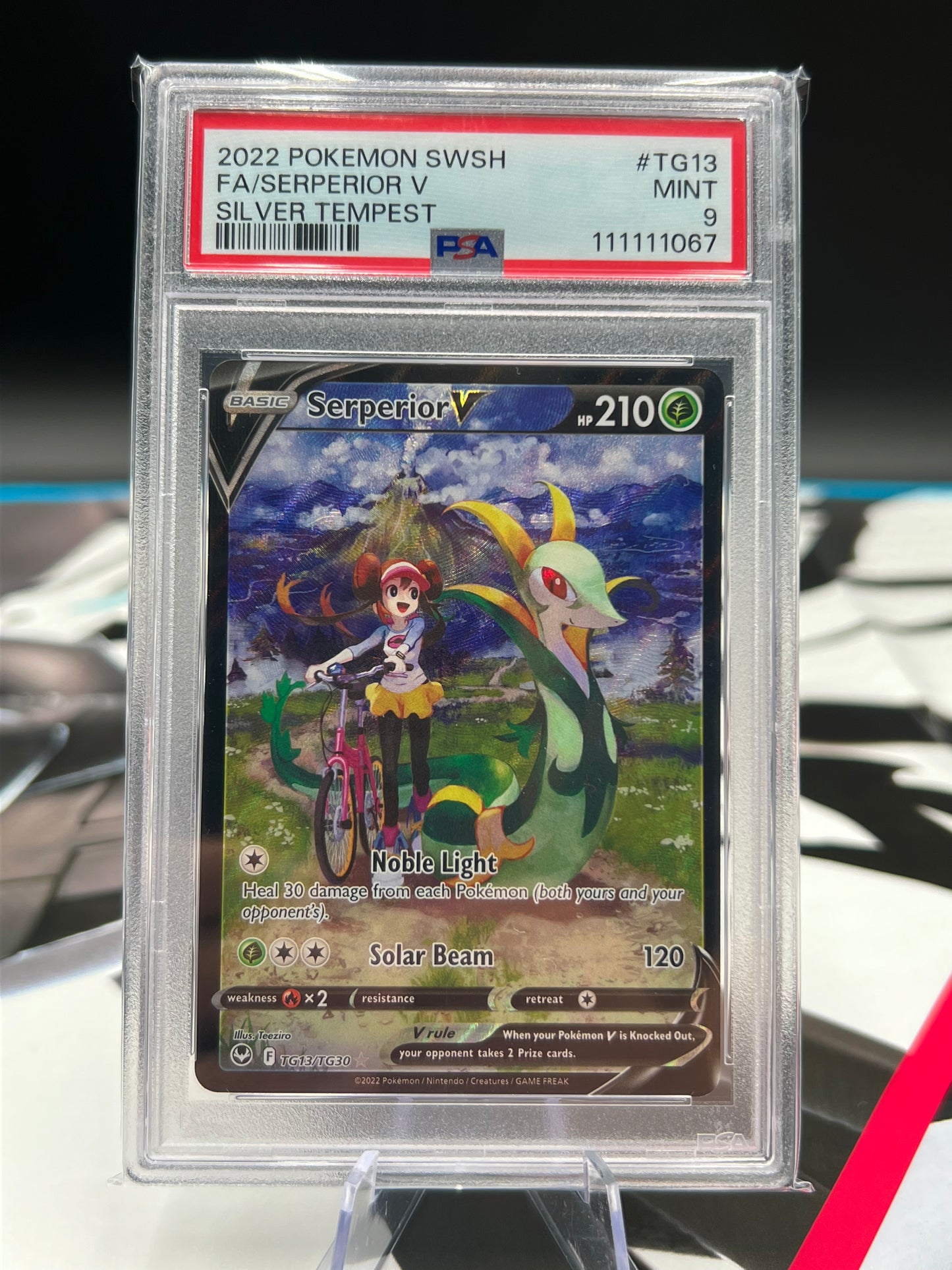 PSA 9 Serperior V TG13/TG30 - SWSH12: Silver Tempest Trainer Gallery (SWSH12: TG) GRADED POKÉMON TCG CARD