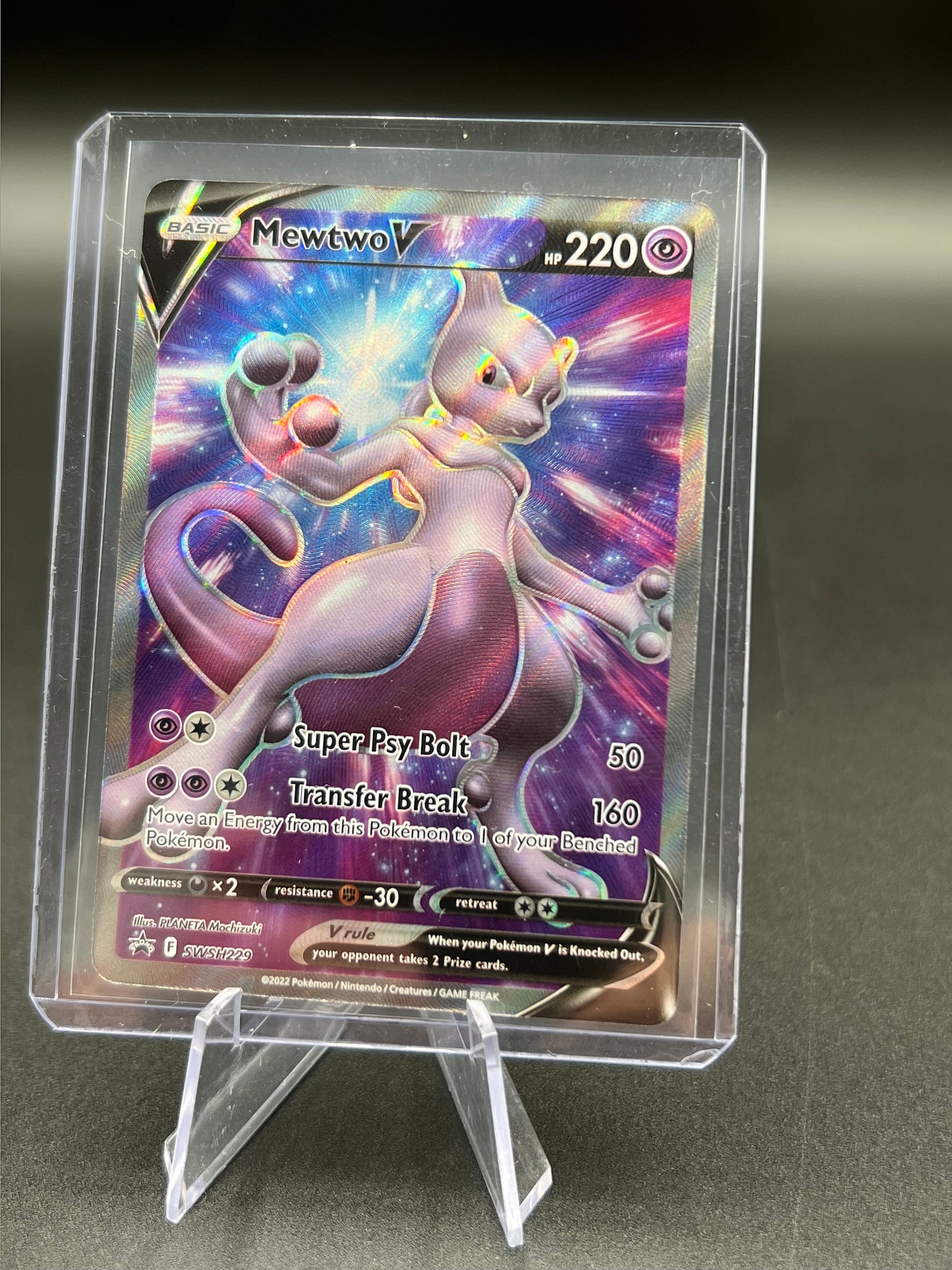 Mewtwo V SWSH229 Black Star Promo Sword & Shield Promos Pokemon Card TCG
