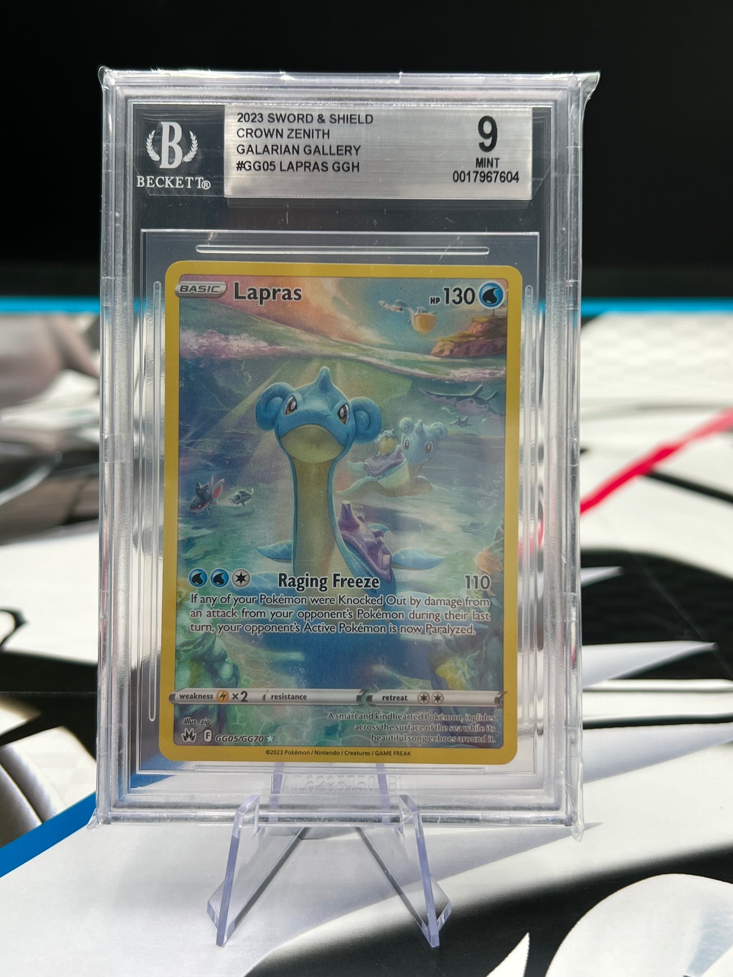 BGS 9 Lapras GG05/GG70 - Crown Zenith: Galarian Gallery (CRZ:GG) Pokémon TCG Beckett