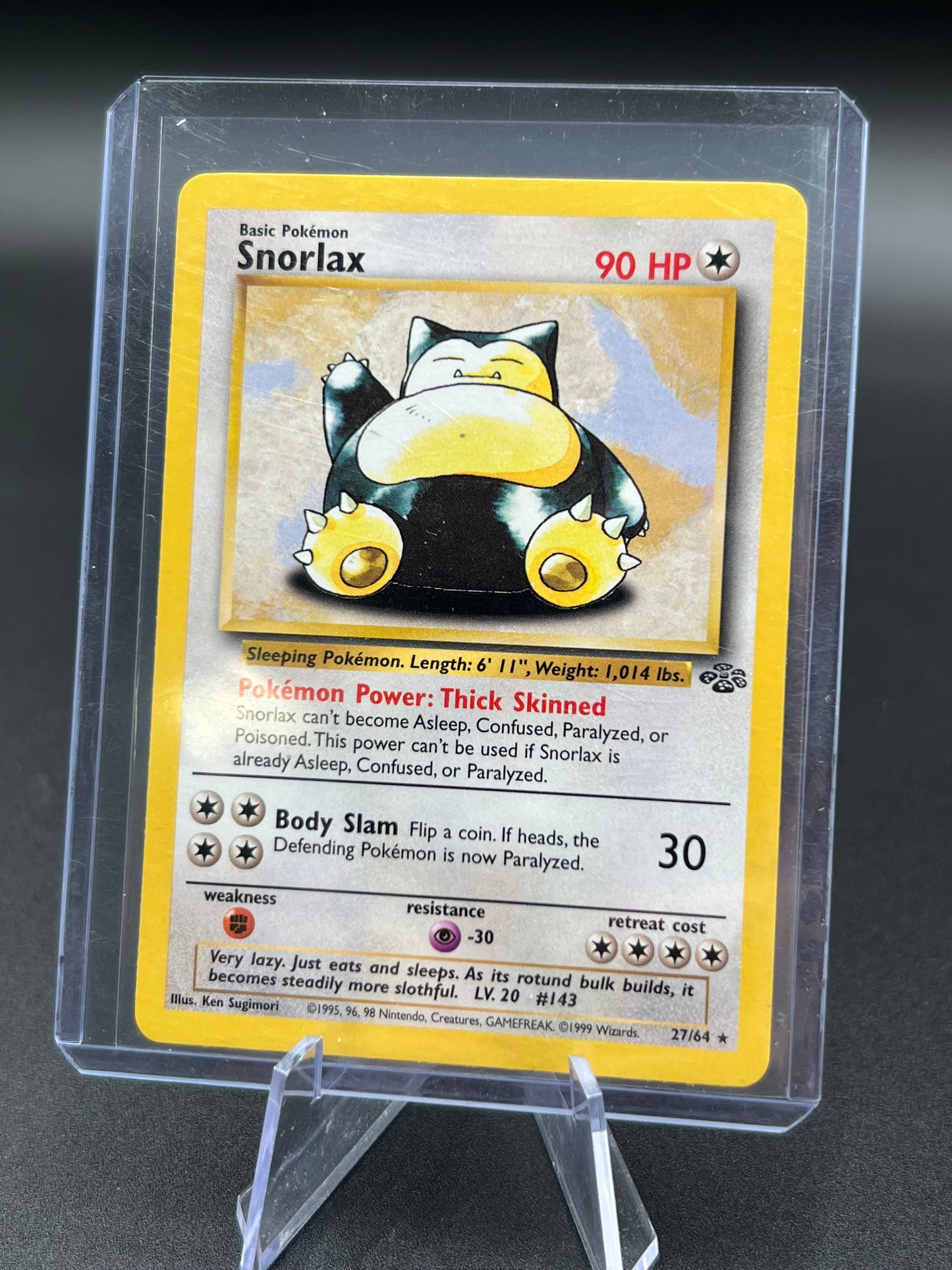 Snorlax 27/64 Non-Holo Jungle Unlimited Pokémon Card LIGHT PLAY Pokémon TCG
