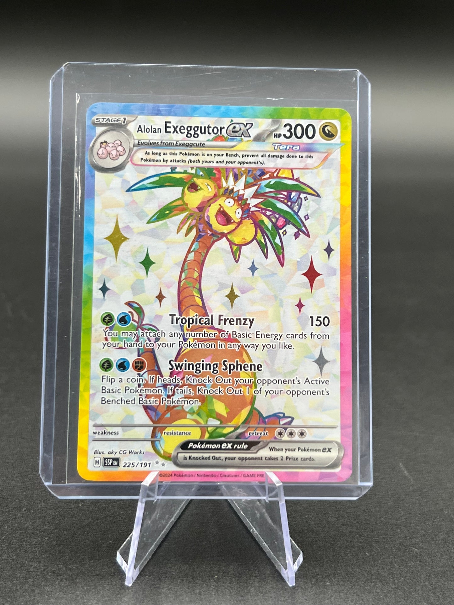 Alolan Exeggutor ex - 225/191 - SV08: Surging Sparks (SV08) Pokémon Card TCG