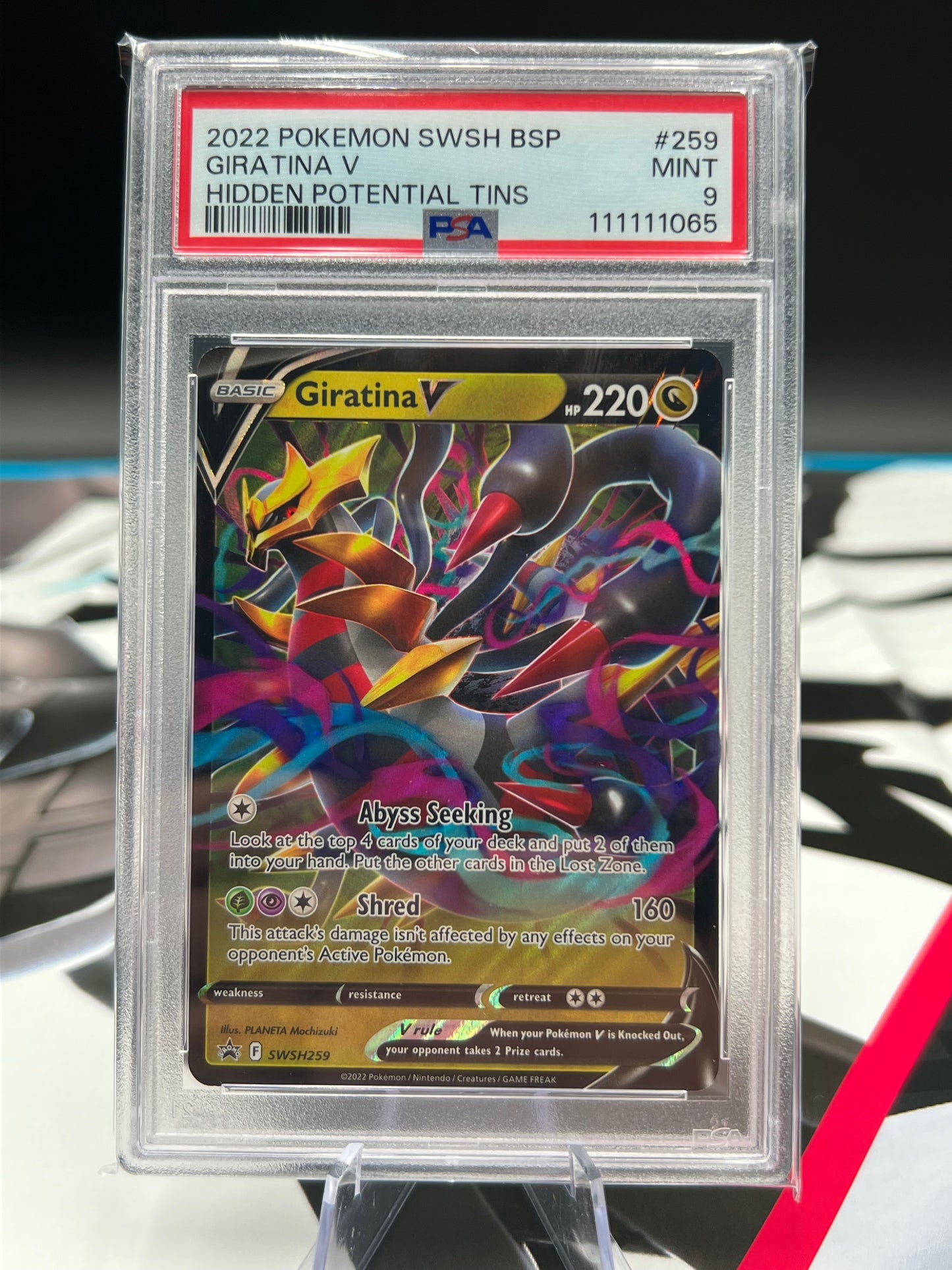 PSA 9 Giratina V - SWSH259 - SWSH: Sword & Shield Promo Cards (SWSD) Graded Pokémon TCG Card