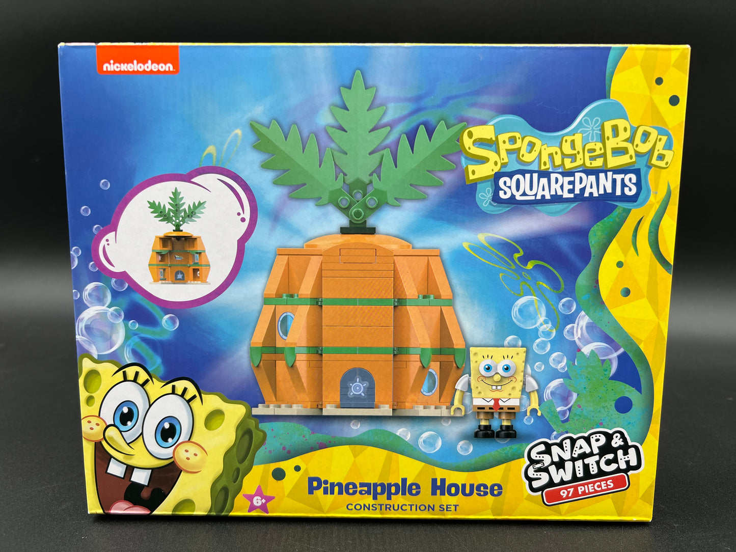 SpongeBob SquarePants Pineapple House Construction Set Snap and Switch New Nickelodeon Not Lego 97 Pieces
