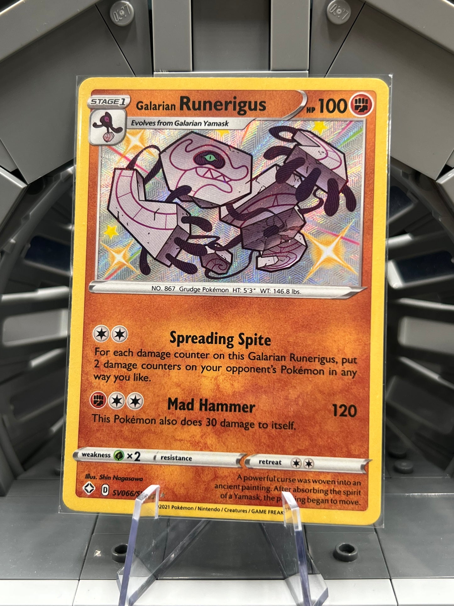 Galarian Runerigus - Shining Fates: SV066/SV122 / Shiny Holo Shiny Vault (SHFSV) Pokémon TCG