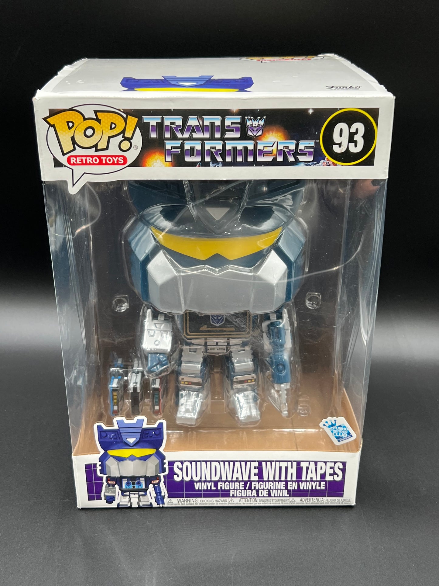 Funko Pop Retro Toys #93 - Transformers - Soundwave /w Tapes (Exclusive)