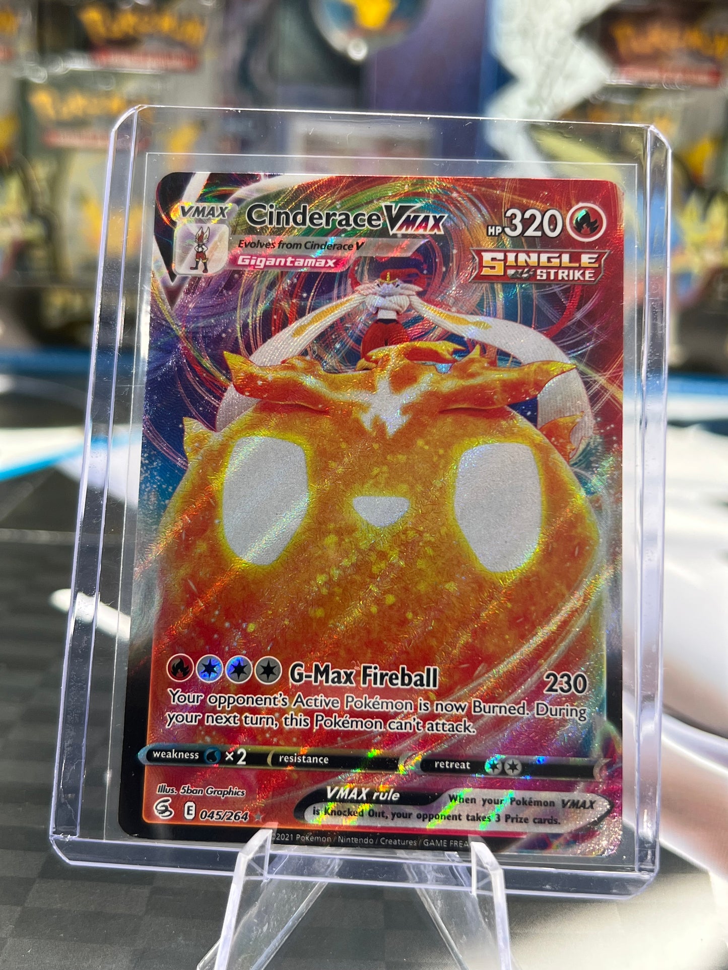 Cinderace VMAX 045/264 - SWSH08: Fusion Strike (SWSH08) Pokémon TCG