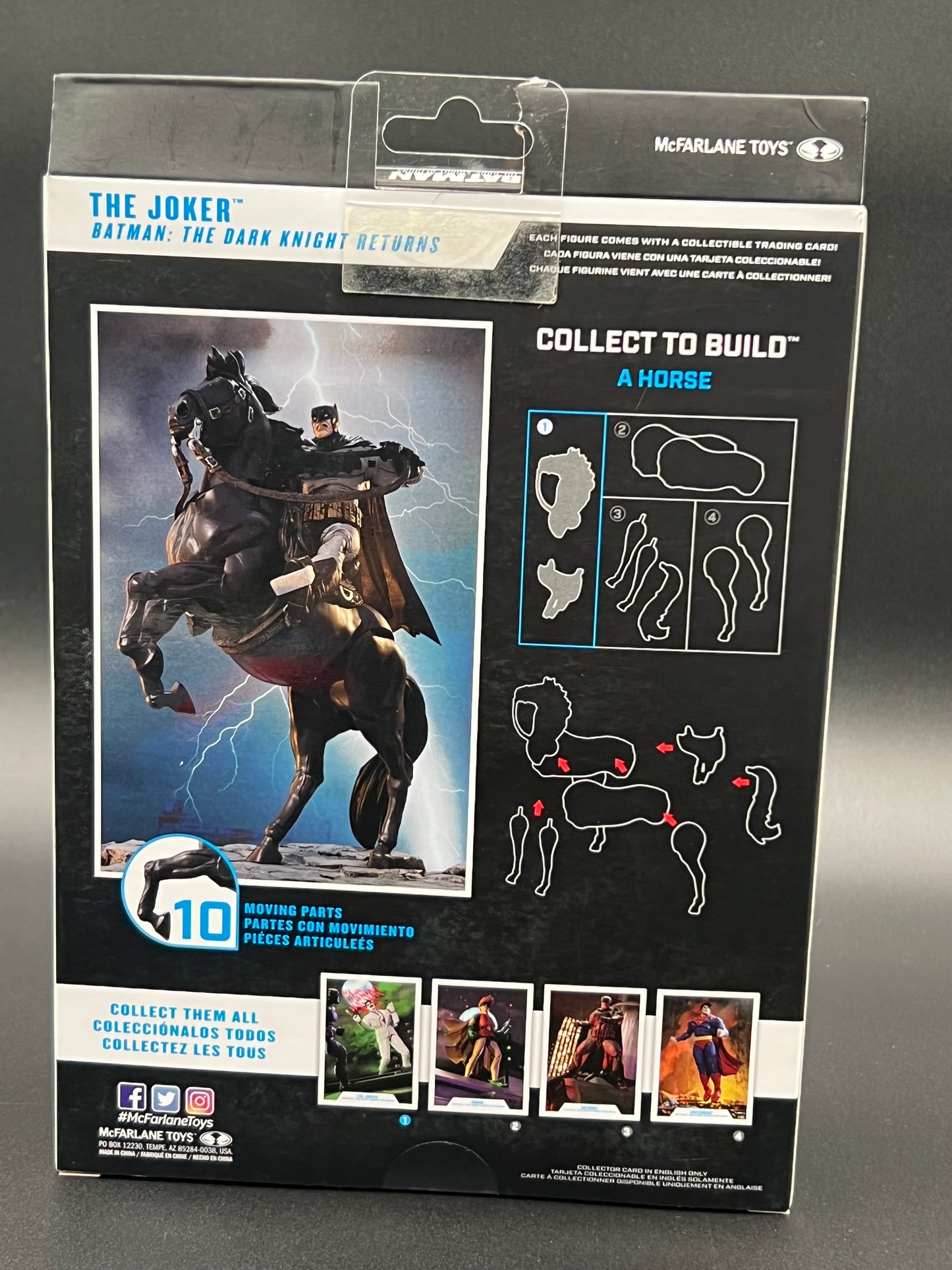 McFarlane Toys DC Multiverse The Dark Knight Returns The Joker 7" Action Figure with Build-A Horse Parts & Accessories