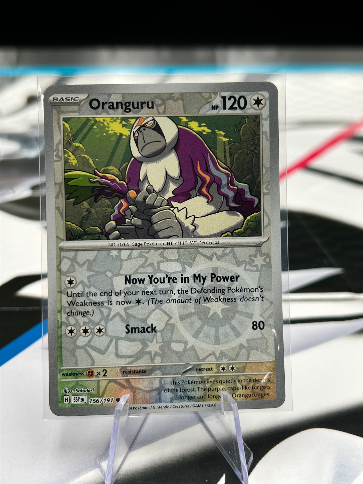 Oranguru Reverse Holo 156/191 - SV08: Surging Sparks (SSP) Pokémon Card TCG