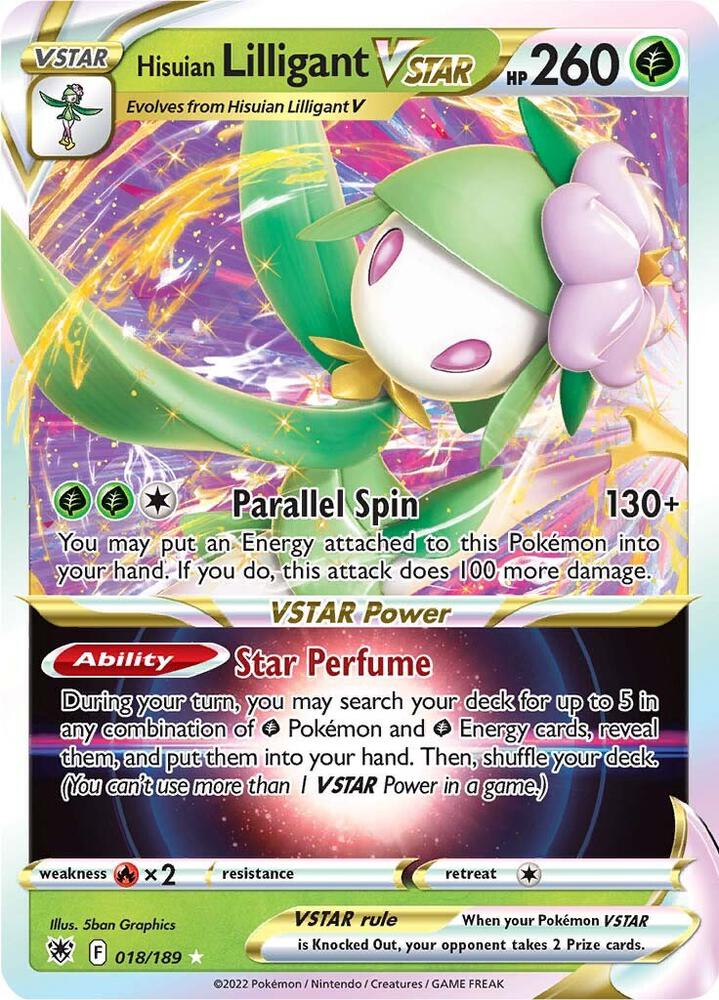 Hisuian Lilligant VSTAR - 018/189 - SWSH10: Astral Radiance (SWSH10) POKÉMON TCG
