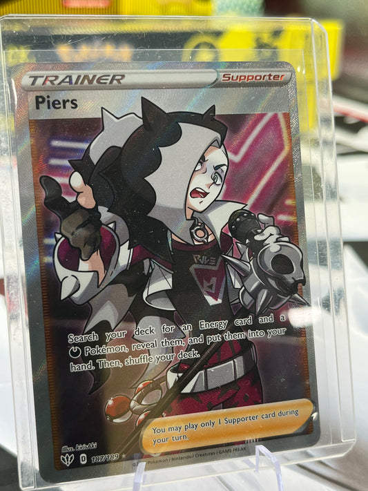 Piers (Full Art) - 187/189 - SWSH03: Darkness Ablaze (SWSH03) POKÉMON TCG