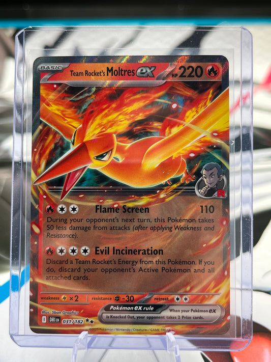 Team Rocket's Moltres ex - 031/182 - SV10: Destined Rivals (DRI) Pokémon TCG