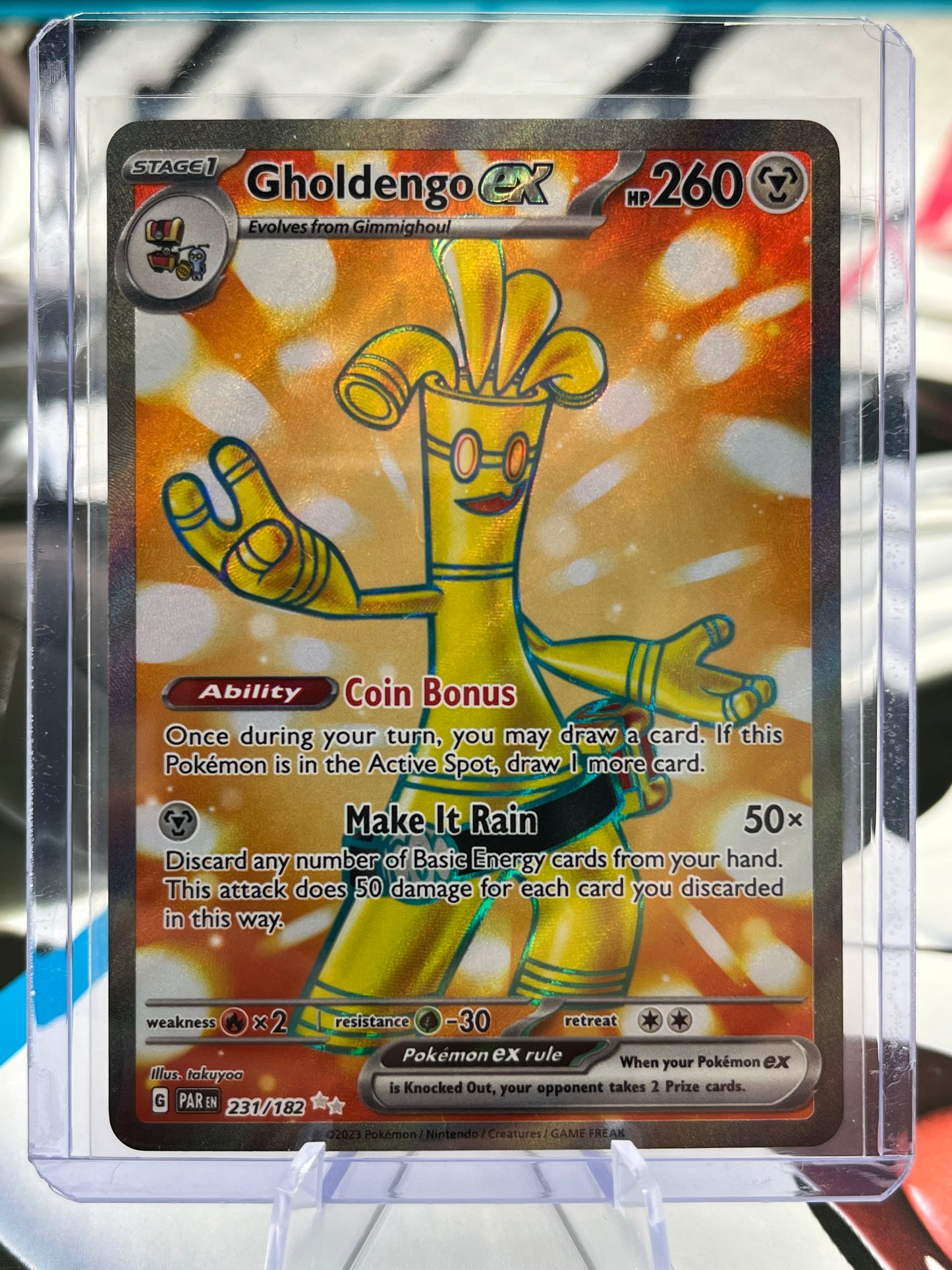 Gholdengo ex - 231/182 - SV04: Paradox Rift (PAR) Pokémon TCG