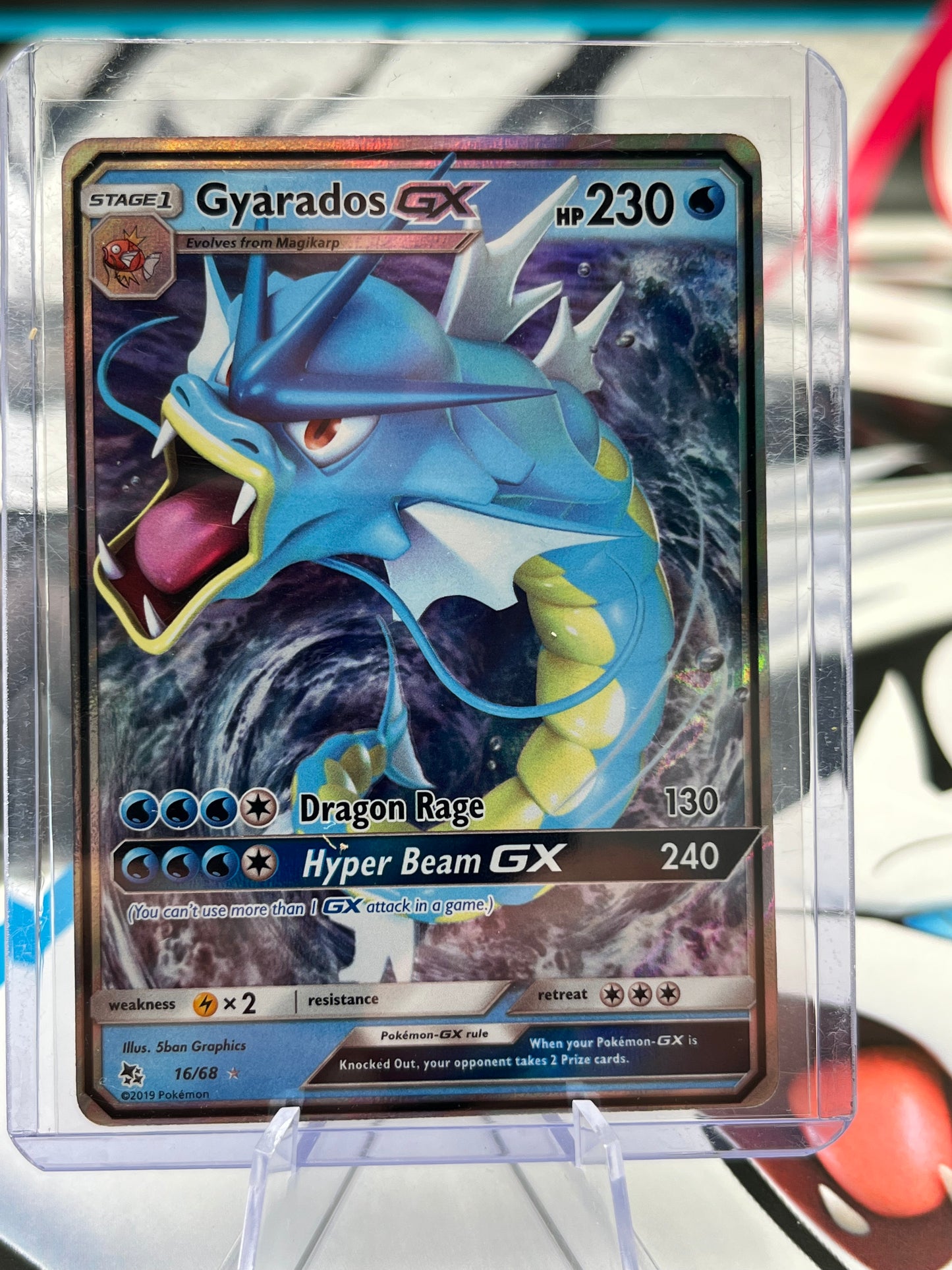 Gyarados GX - 16/68 - Hidden Fates (HIF) Pokémon TCG