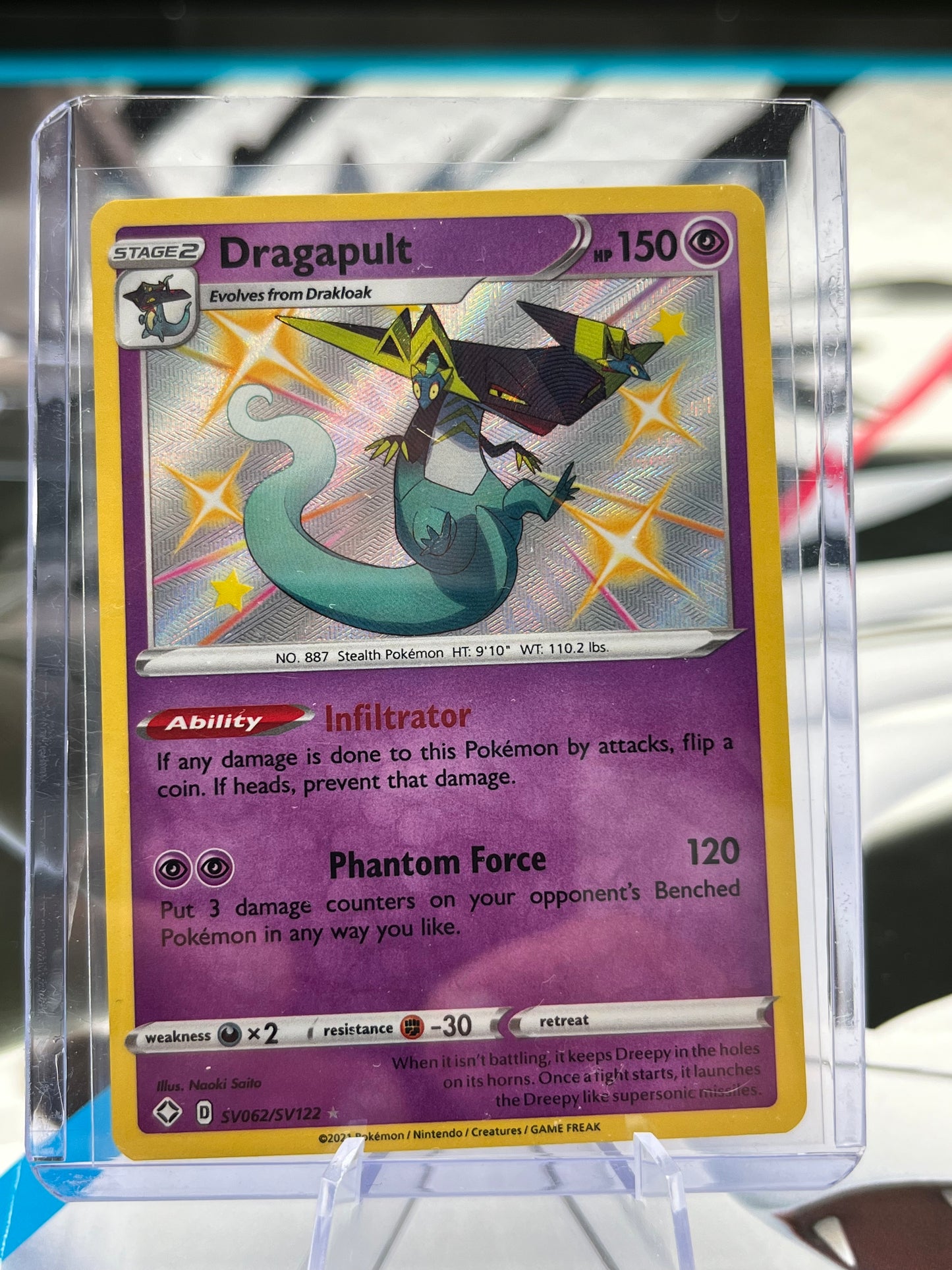 Dragapult - SV062/SV122 - Shining Fates: Shiny Vault (SHFSV) Pokémon TCG