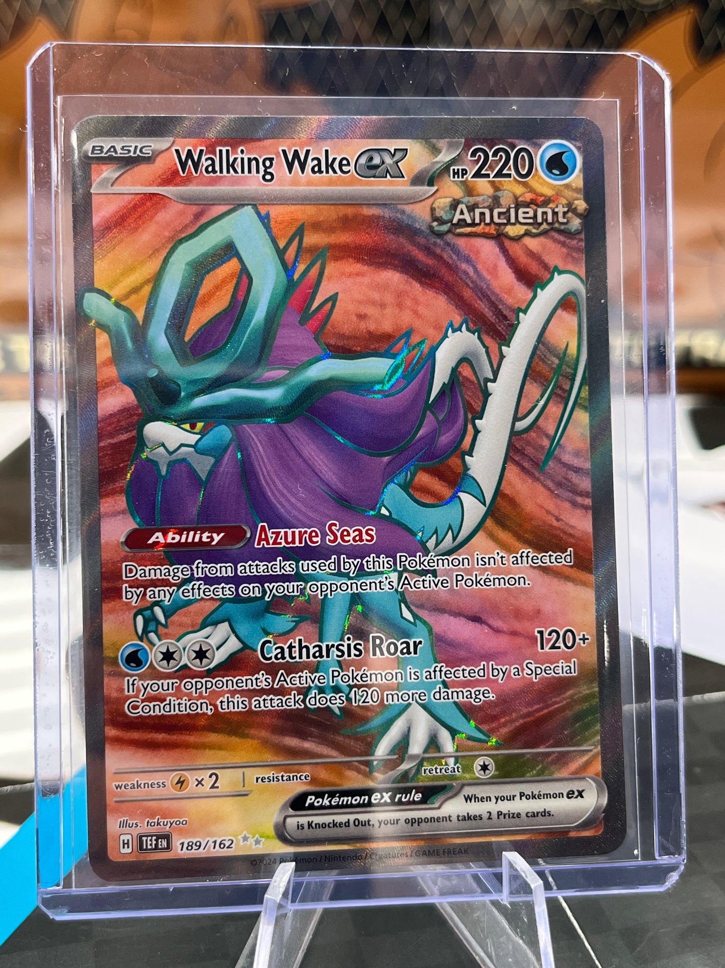Walking Wake ex - 189/162 - SV05: Temporal Forces (TEF) Pokémon TCG