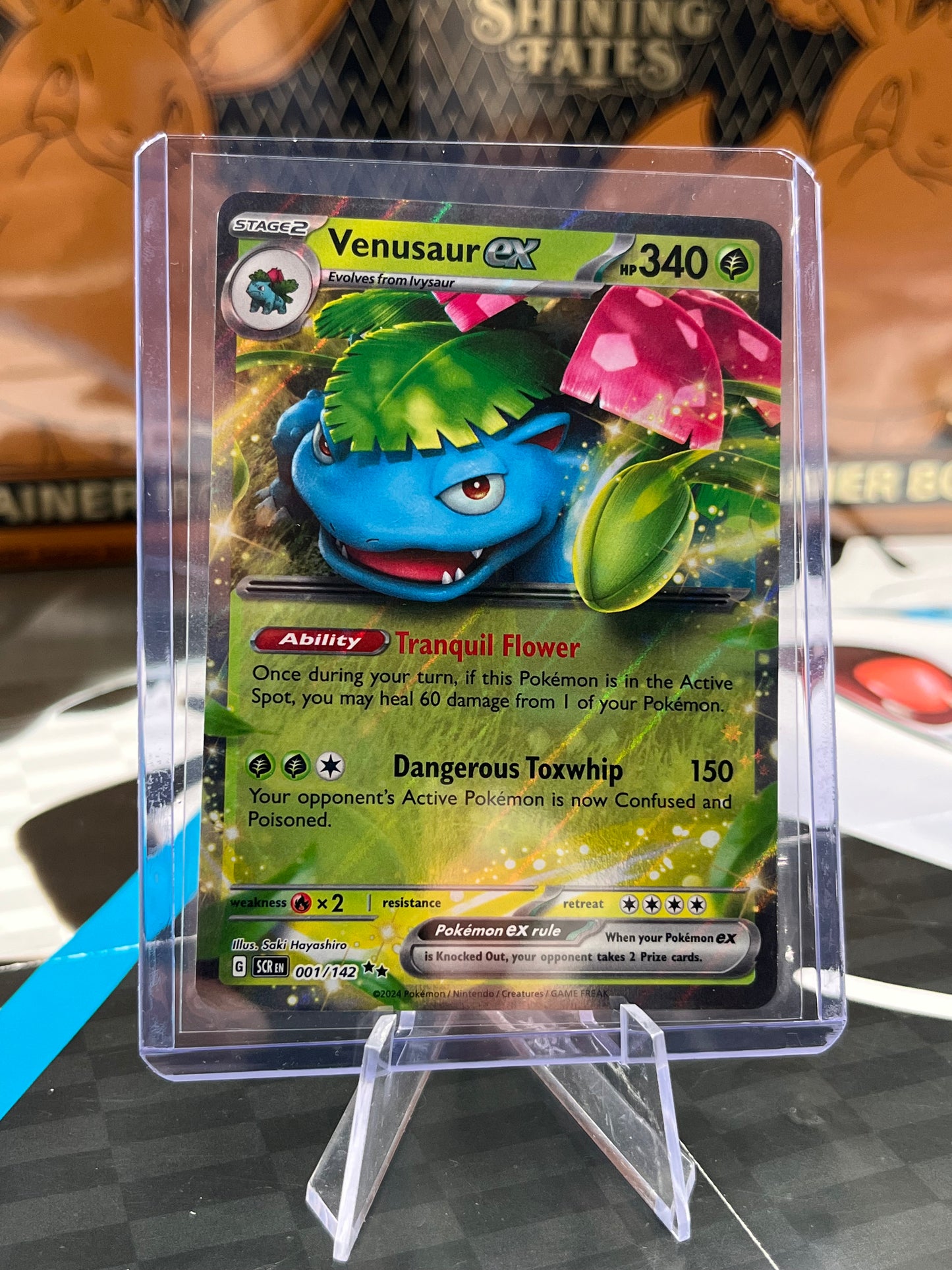 Venusaur ex - 001/142 - SV07: Stellar Crown (SCR) Pokémon TCG