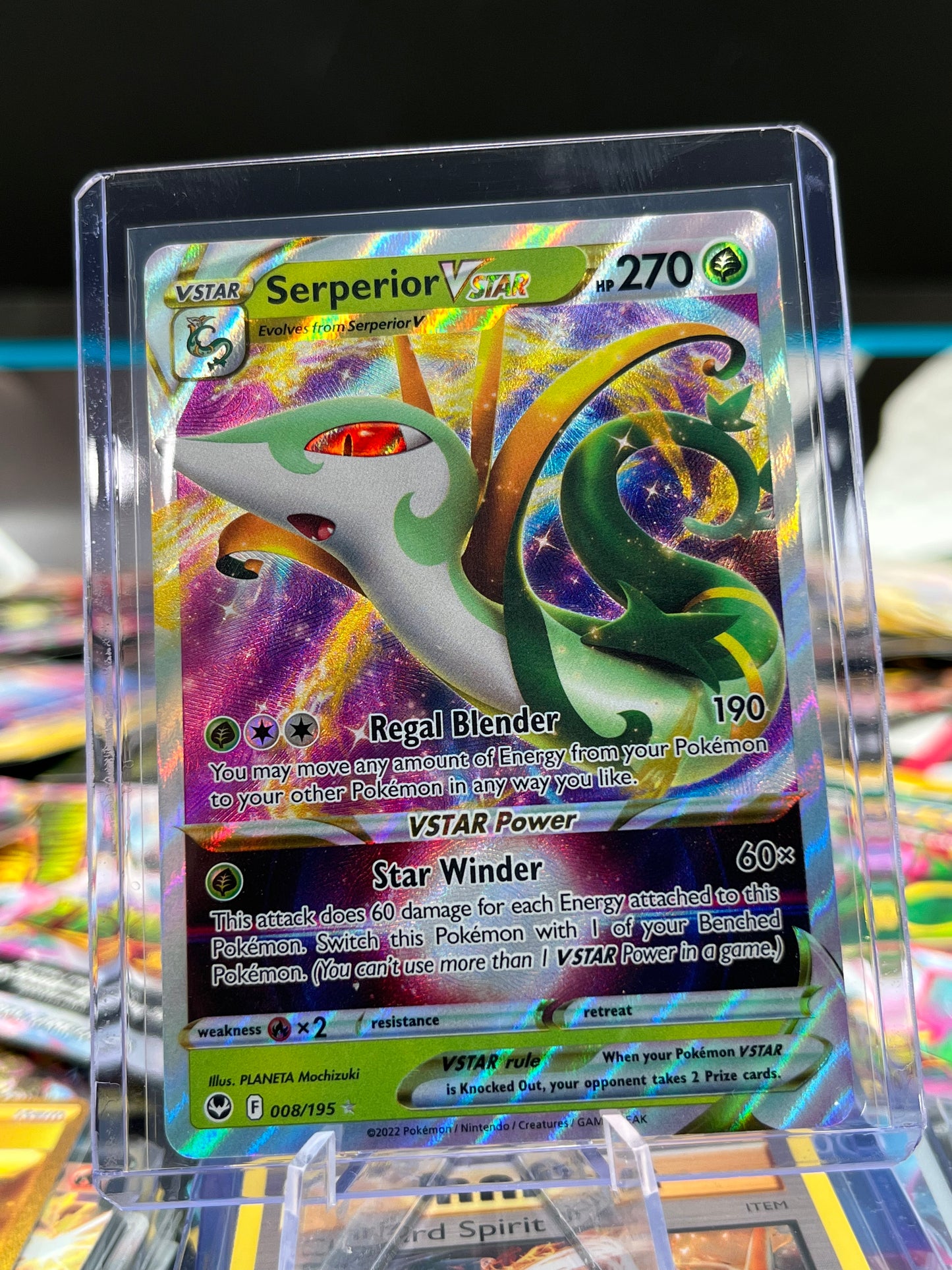 Serperior VSTAR - 008/195 - SWSH12: Silver Tempest (SWSH12) Pokémon TCG
