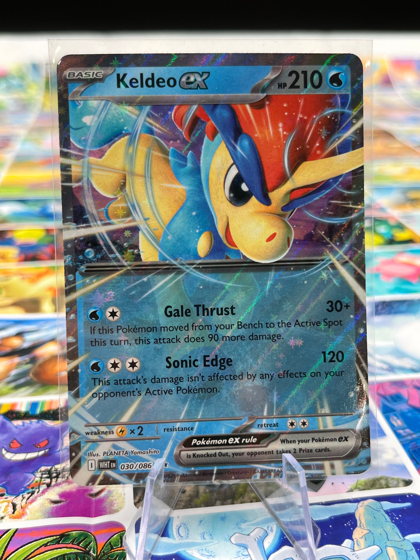 Keldeo ex - 030/086 - SV: White Flare (WHT) Pokémon Card TCG