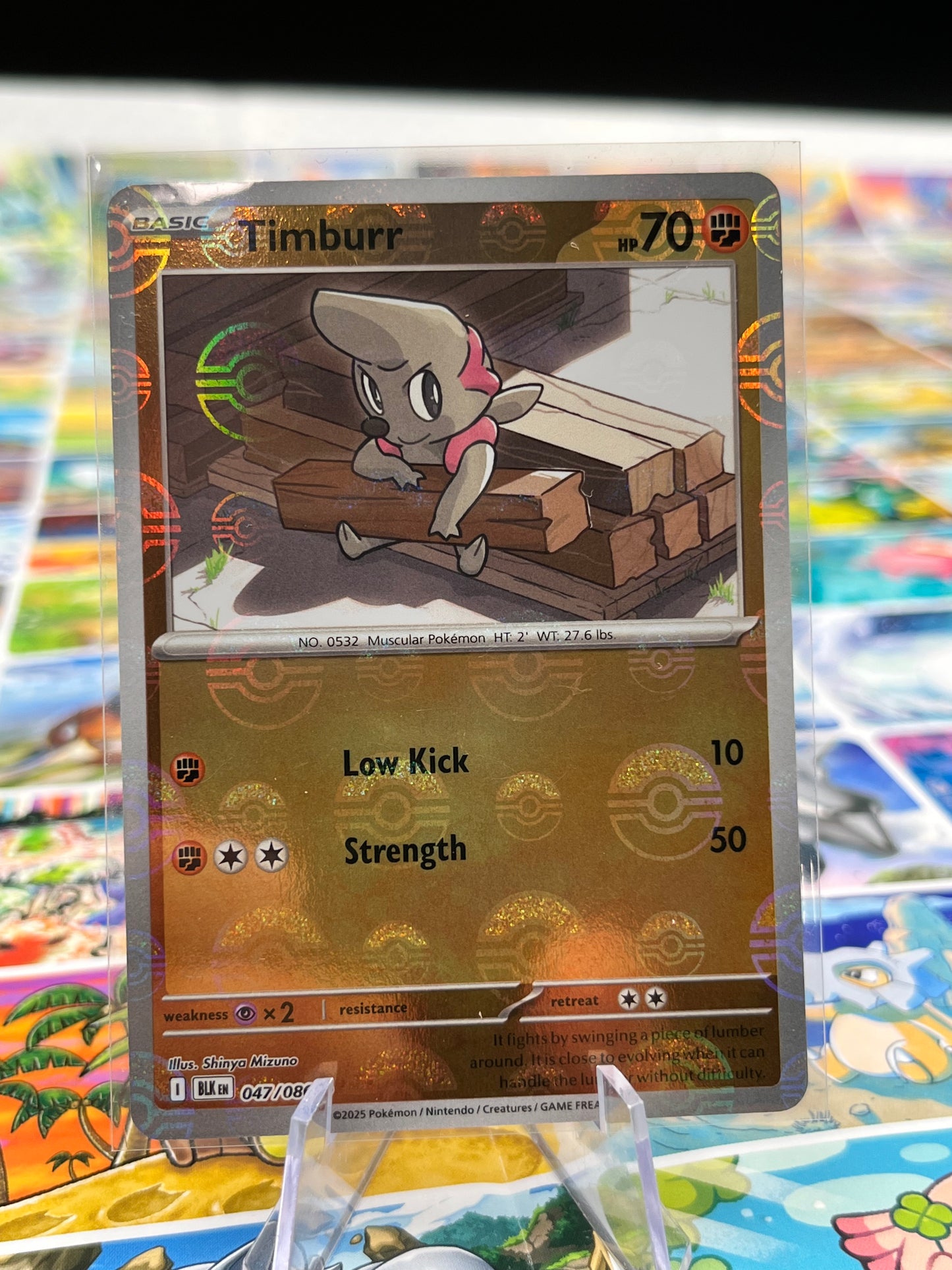 Timburr (Poke Ball Pattern) - 047/086 - SV: Black Bolt (BLK) Pokémon Card TCG
