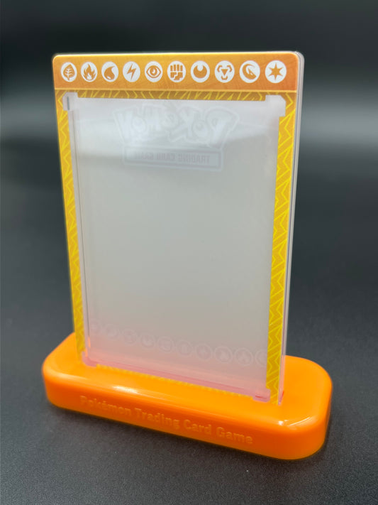 Orange Ultra Pro Magnetic Card Protector Case with Display Base Stand Pokémon TCG