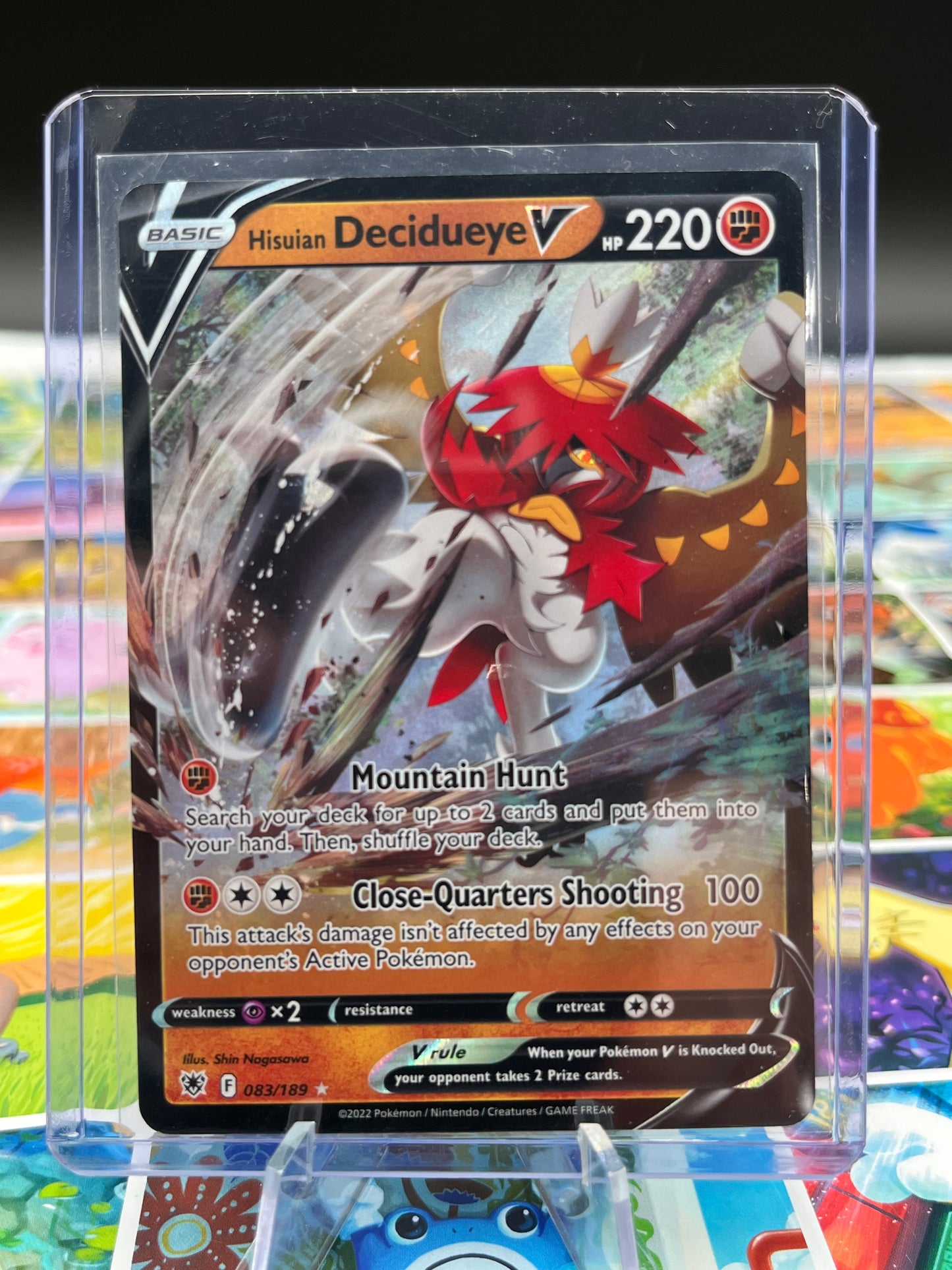 Hisuian Decidueye V - 083/189 - SWSH10: Astral Radiance (SWSH10) Pokémon Card TCG