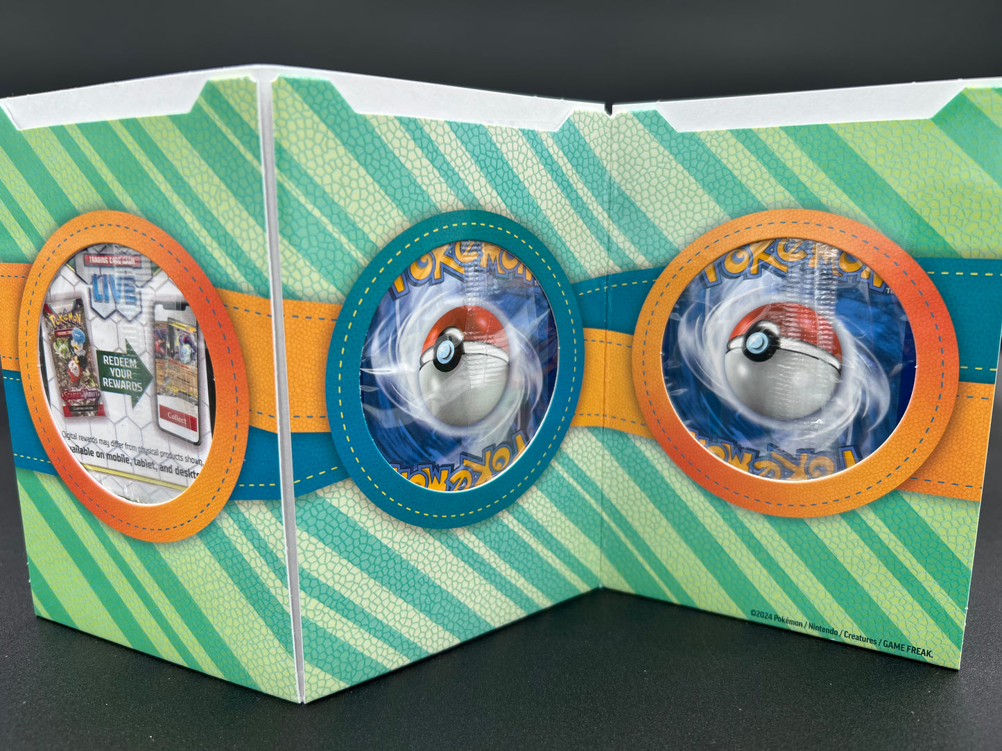 Pokémon Paldea Adventure Chest Sealed Promo Card Display with 3 ex Cards