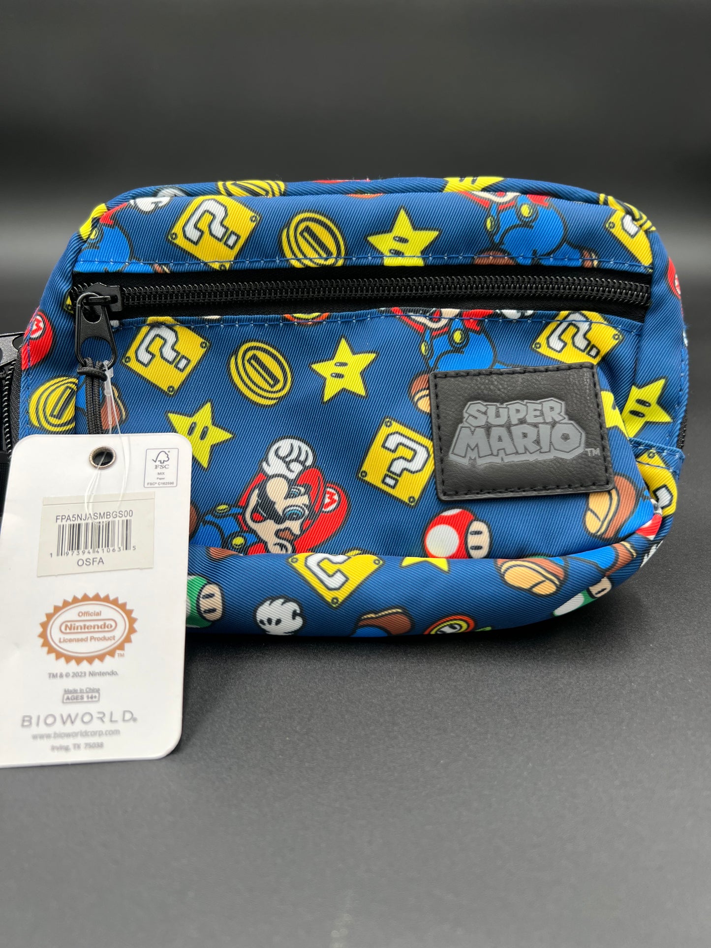 Super Mario Fanny Pack New Official Nintendo Bioworld
