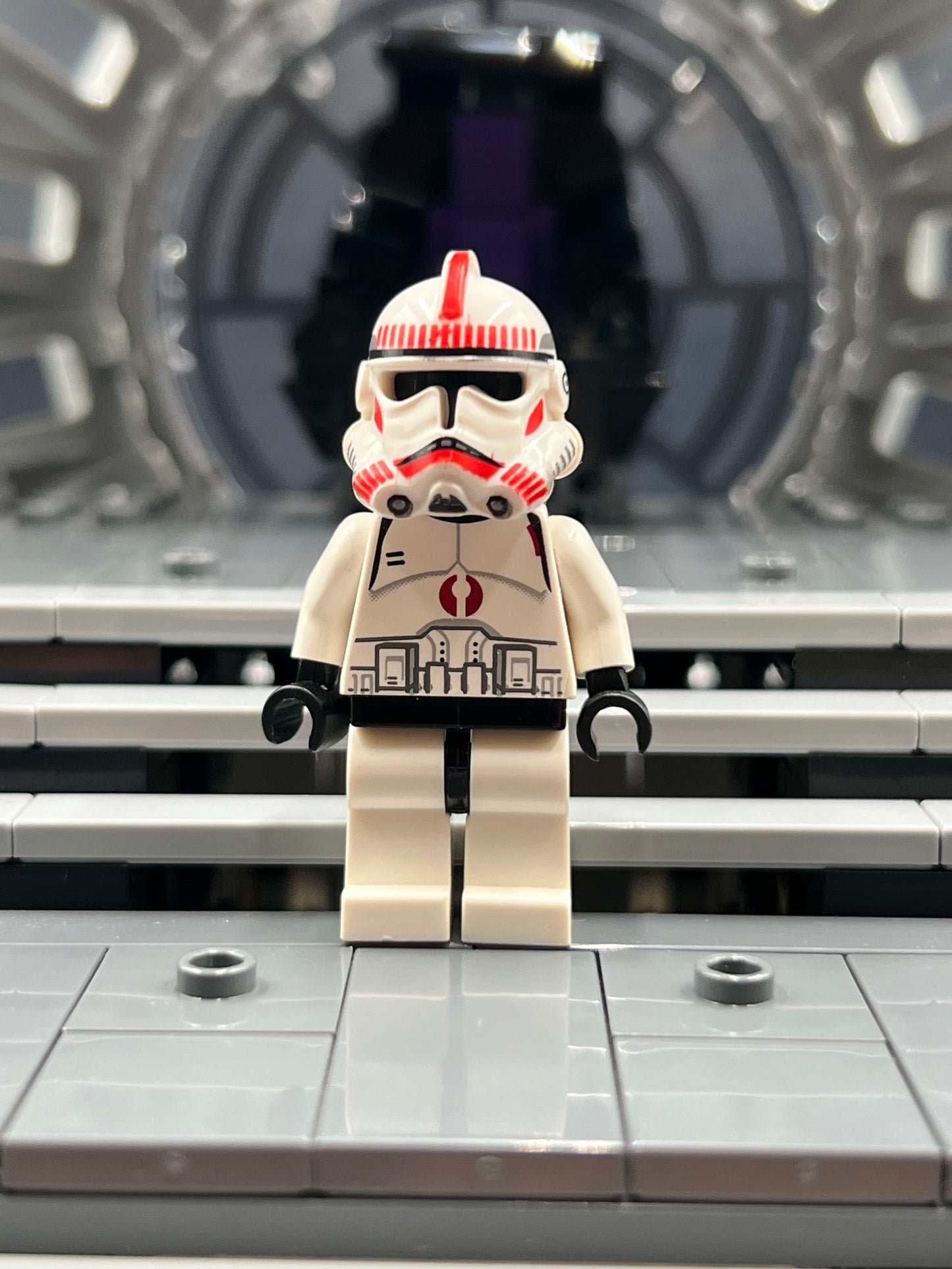 Clone Shock Trooper, Coruscant Guard (Phase 2) - Black Head Item No: sw0091 LEGO Star Wars Minifigure Set 7655