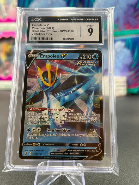 CGC 9 Empoleon V - SWSH108 - SWSH: Sword & Shield Promo Cards (SWSD) Graded Pokémon Card