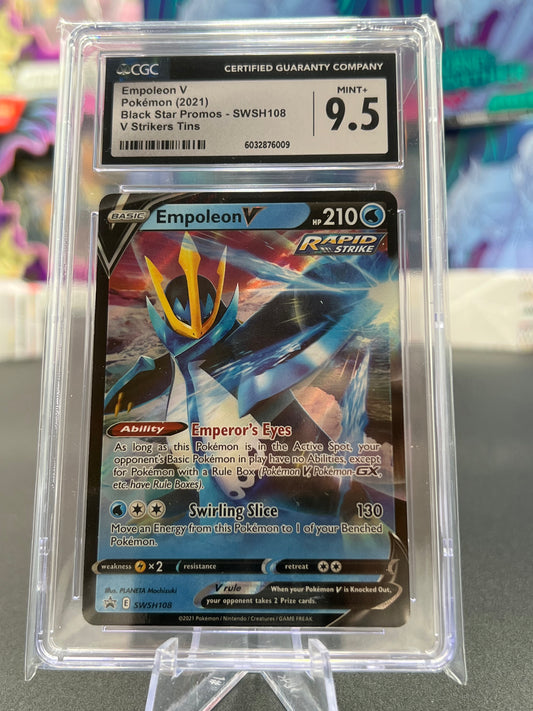 CGC 9.5 Empoleon V - SWSH108 - SWSH: Sword & Shield Promo Cards (SWSD) Graded Pokémon Card