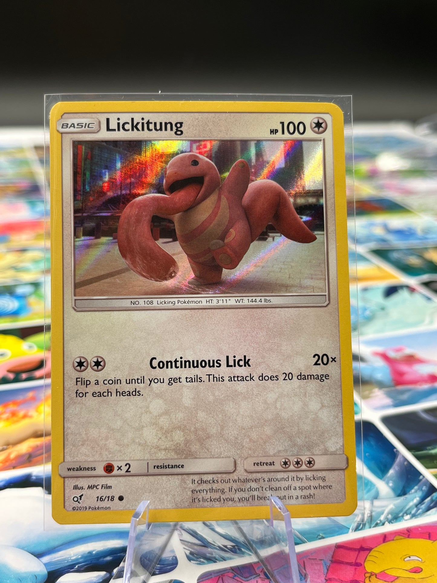Lickitung (Holo Common) - 16/18 - Detective Pikachu (DEP) Pokémon TCG