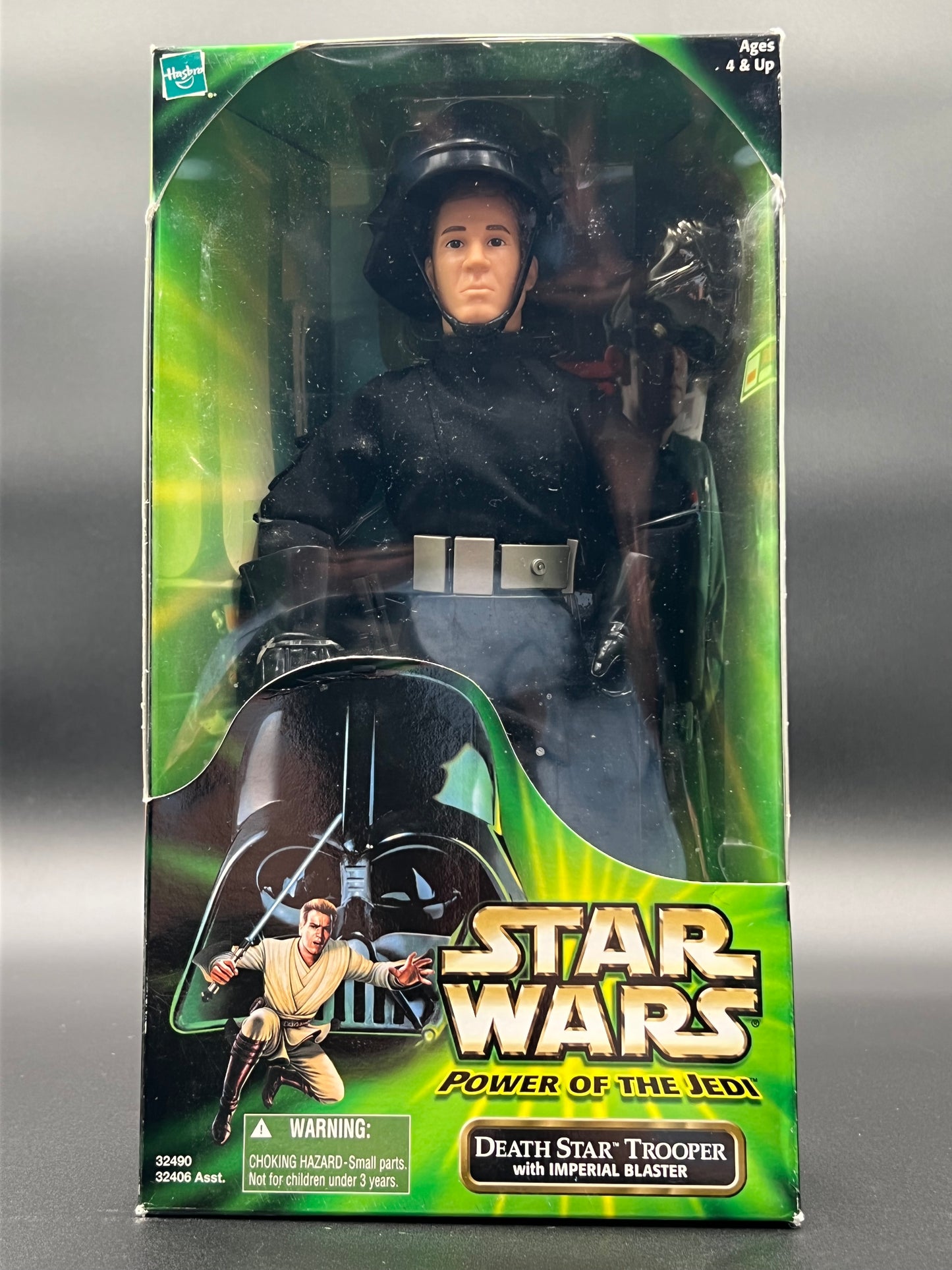 Star Wars Action Figure Death Star Trooper 12” Imperial Blaster Hasbro 2001 New!