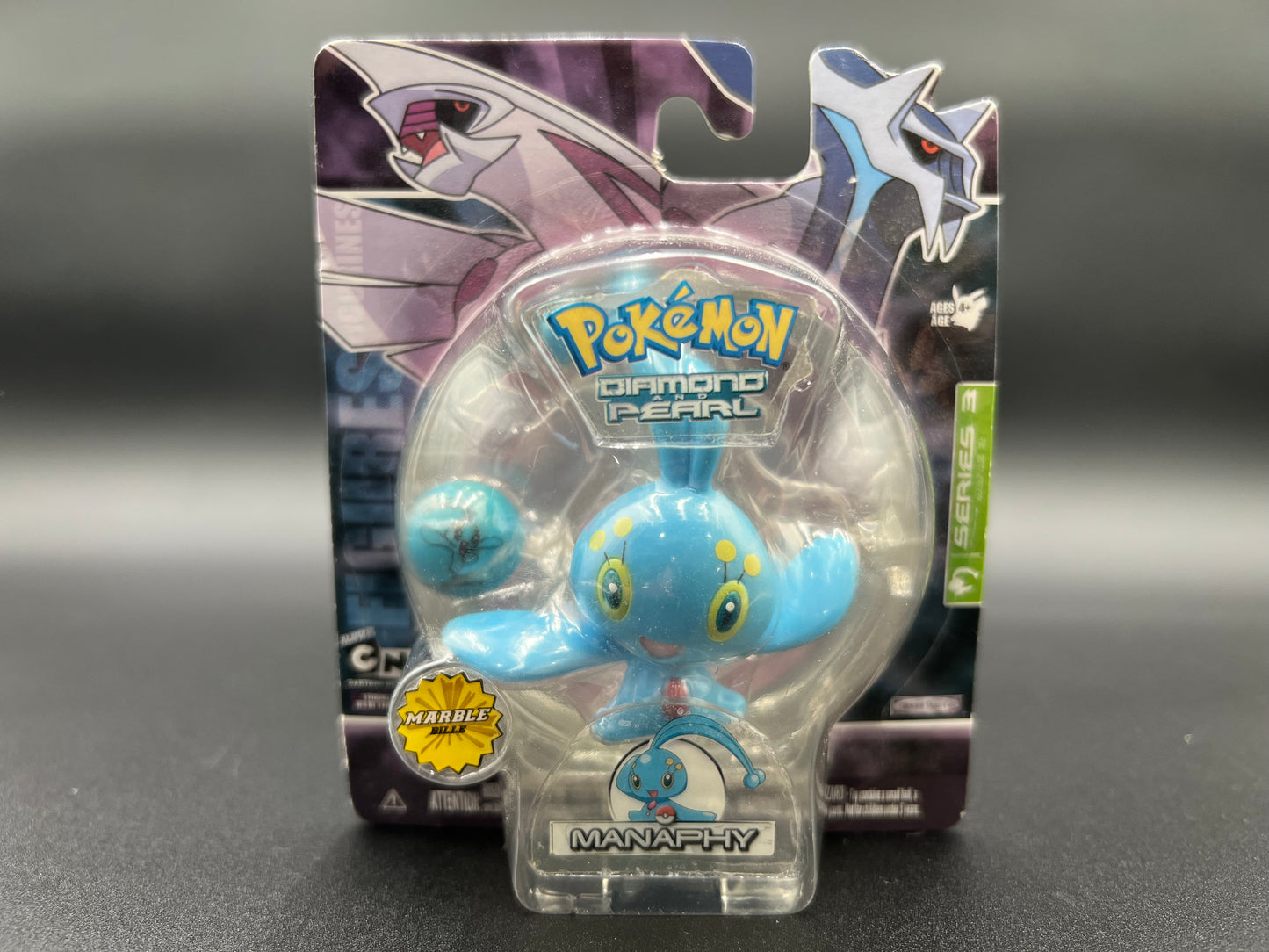 Manaphy - Jakks Pacific Pokemon Diamond&Pearl Manaphy figure Series 3 B1 2007 Cartoon Network