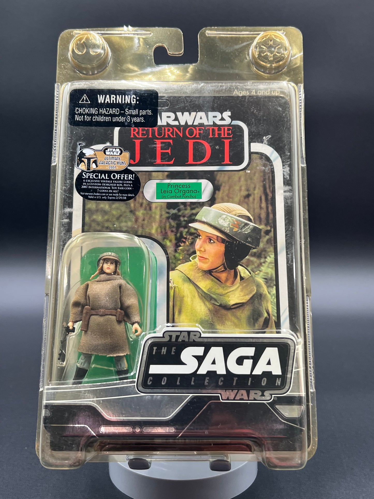 Star Wars Saga Collection PRINCESS LEIA ORGANA Combat Pancho Endor 2007 ROTJ
