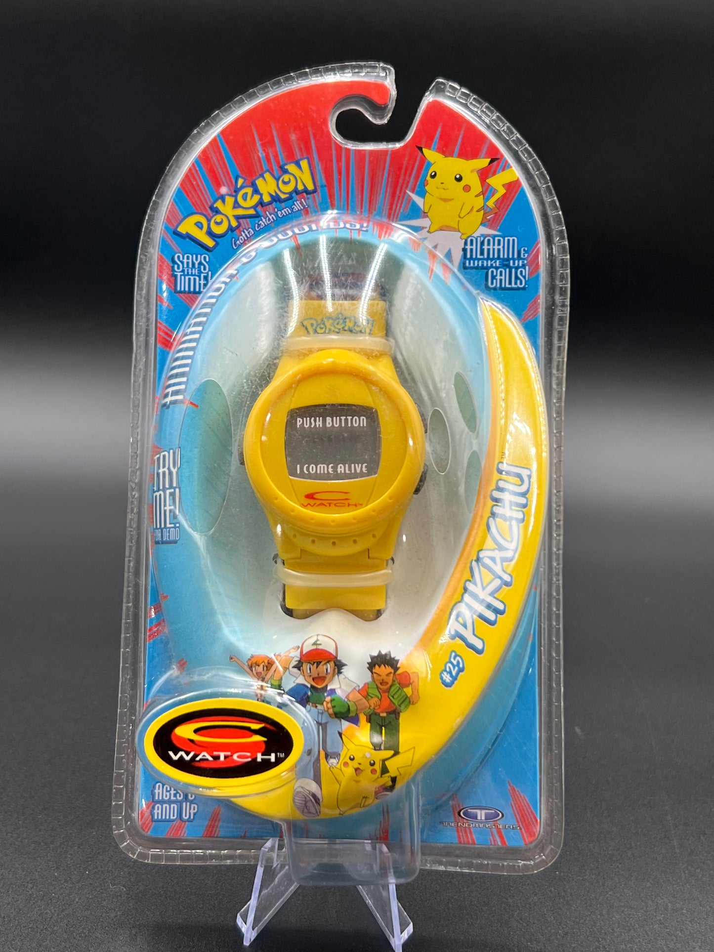 POKEMON PIKACHU WATCH #25 ANIMATION & SOUNDS DIGITAL YELLOW VINTAGE 1999 TRENDMASTERS