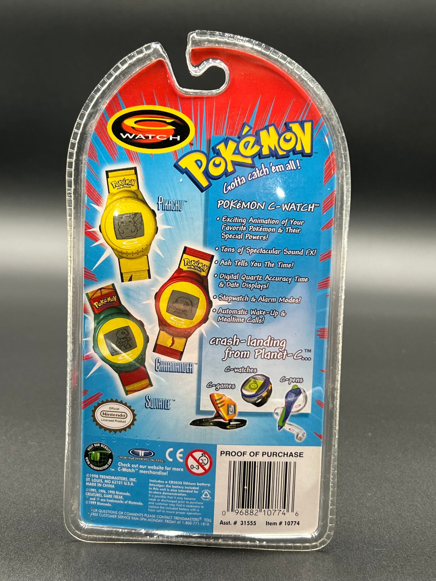 POKEMON PIKACHU WATCH #25 ANIMATION & SOUNDS DIGITAL YELLOW VINTAGE 1999 TRENDMASTERS
