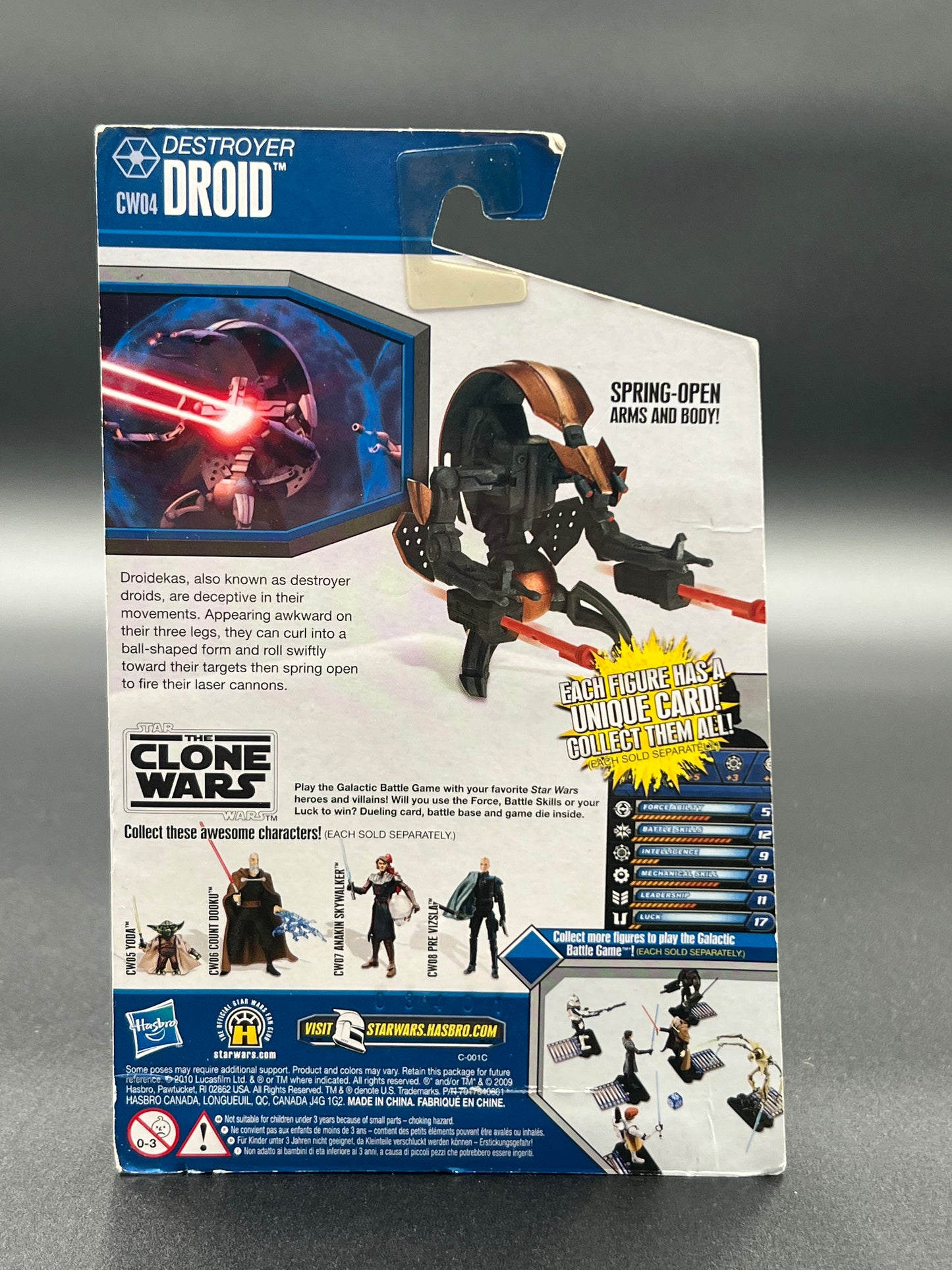 Star Wars The Clone Wars 2010 Destroyer Droid Action Figure CW04