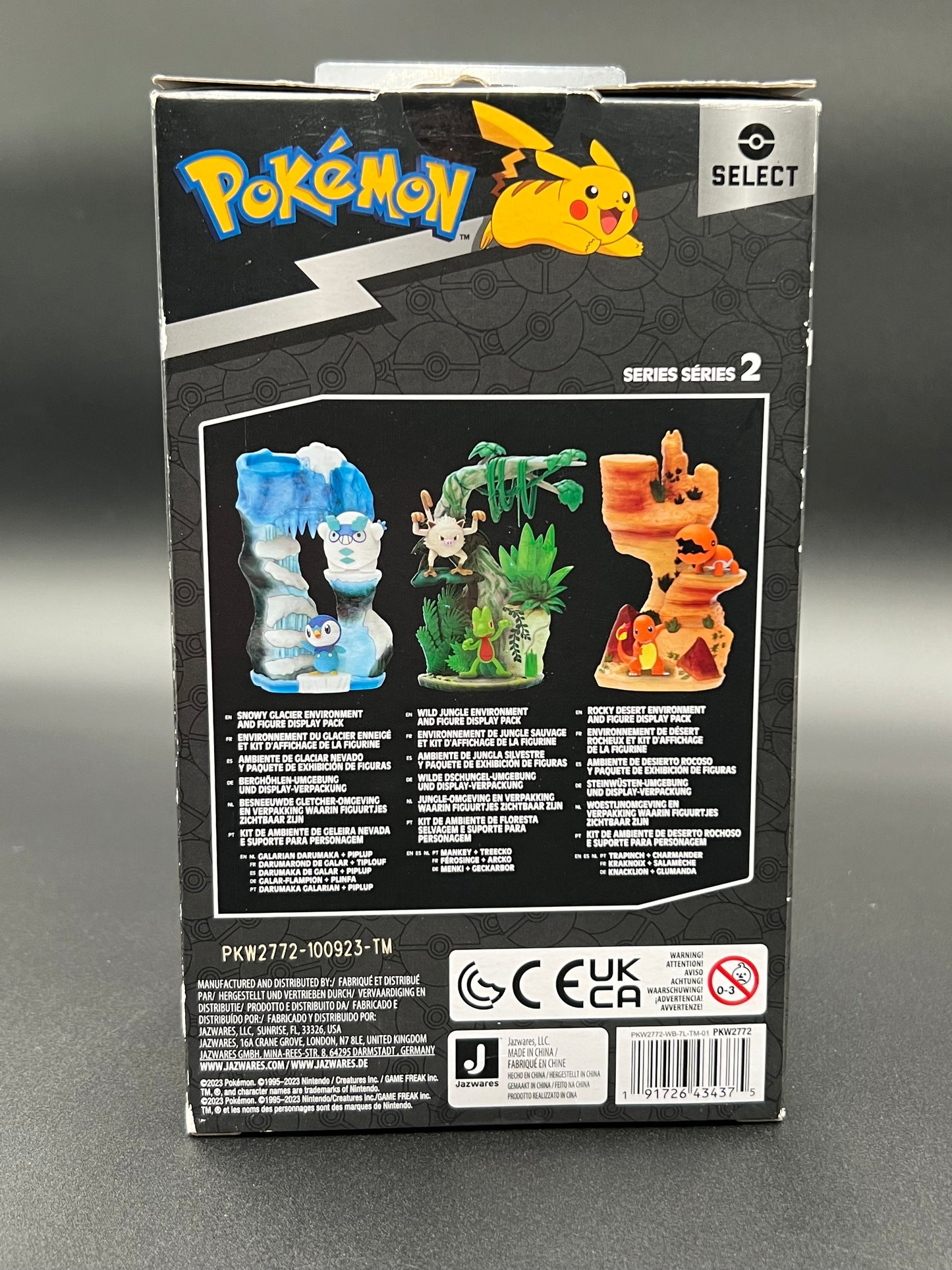 Pokémon Desert Rocks Environment - 6-Inch Multi-Level Display Set with Two 2-inch Battle Figures