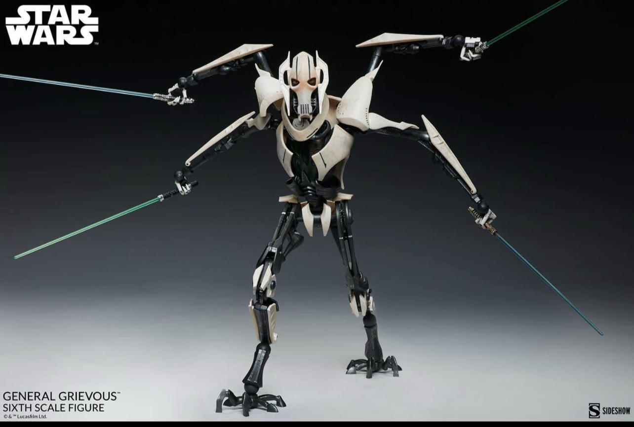 General Grievous Sixth Scale Figure by Sideshow Collectibles New (Open Box) Star Wars Collectible